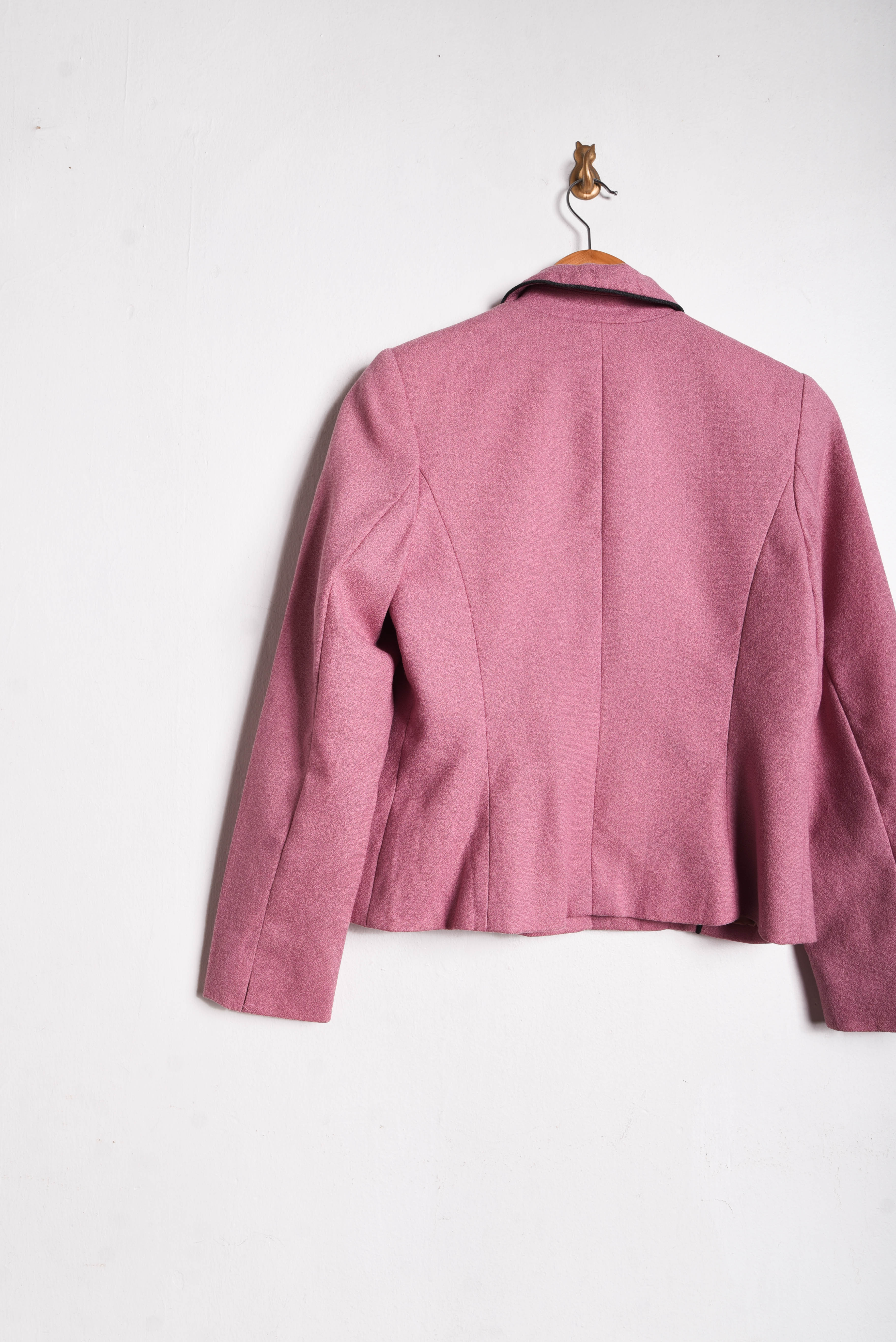 Chaqueta rosa vintage lana