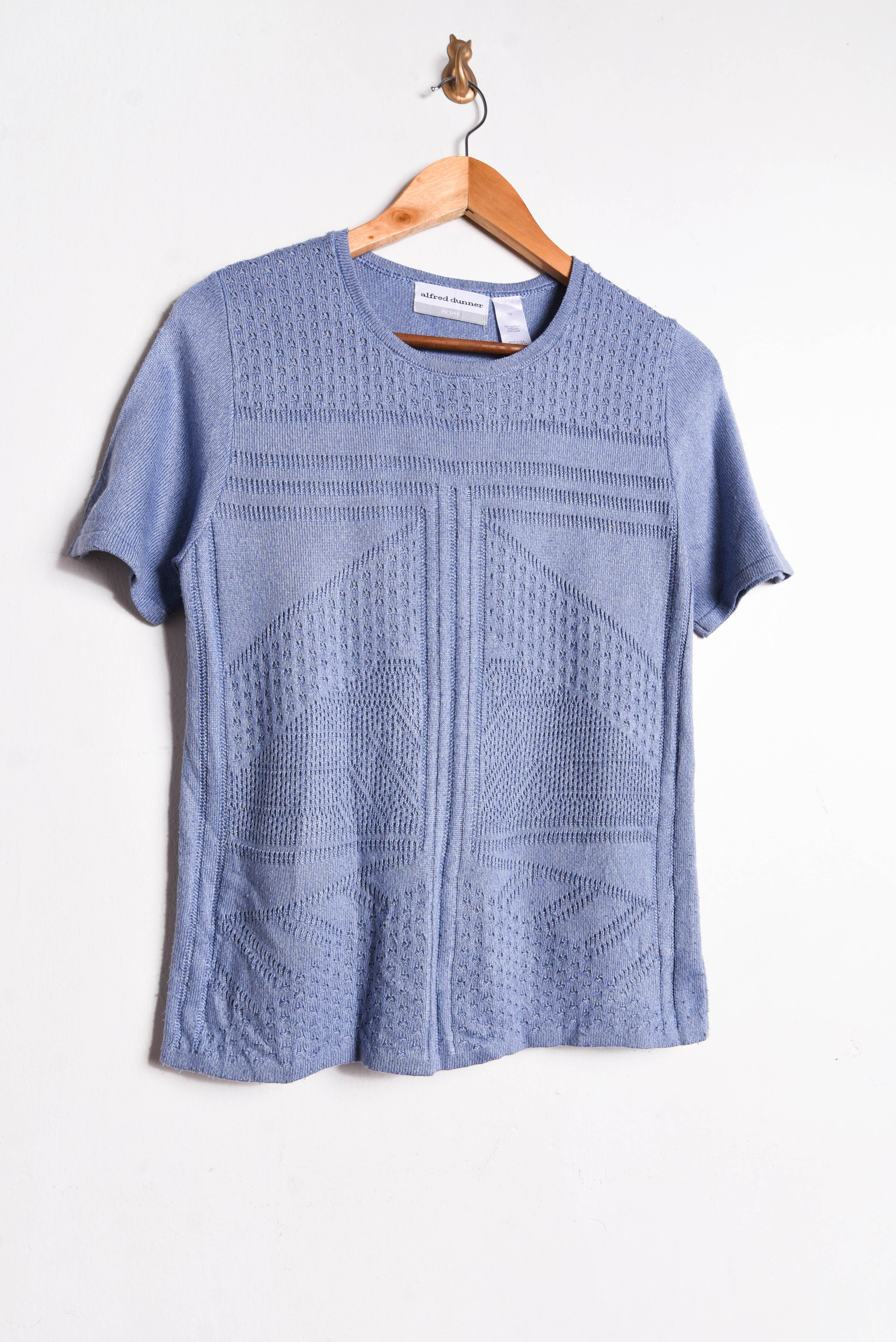 Top tejido periwinkle