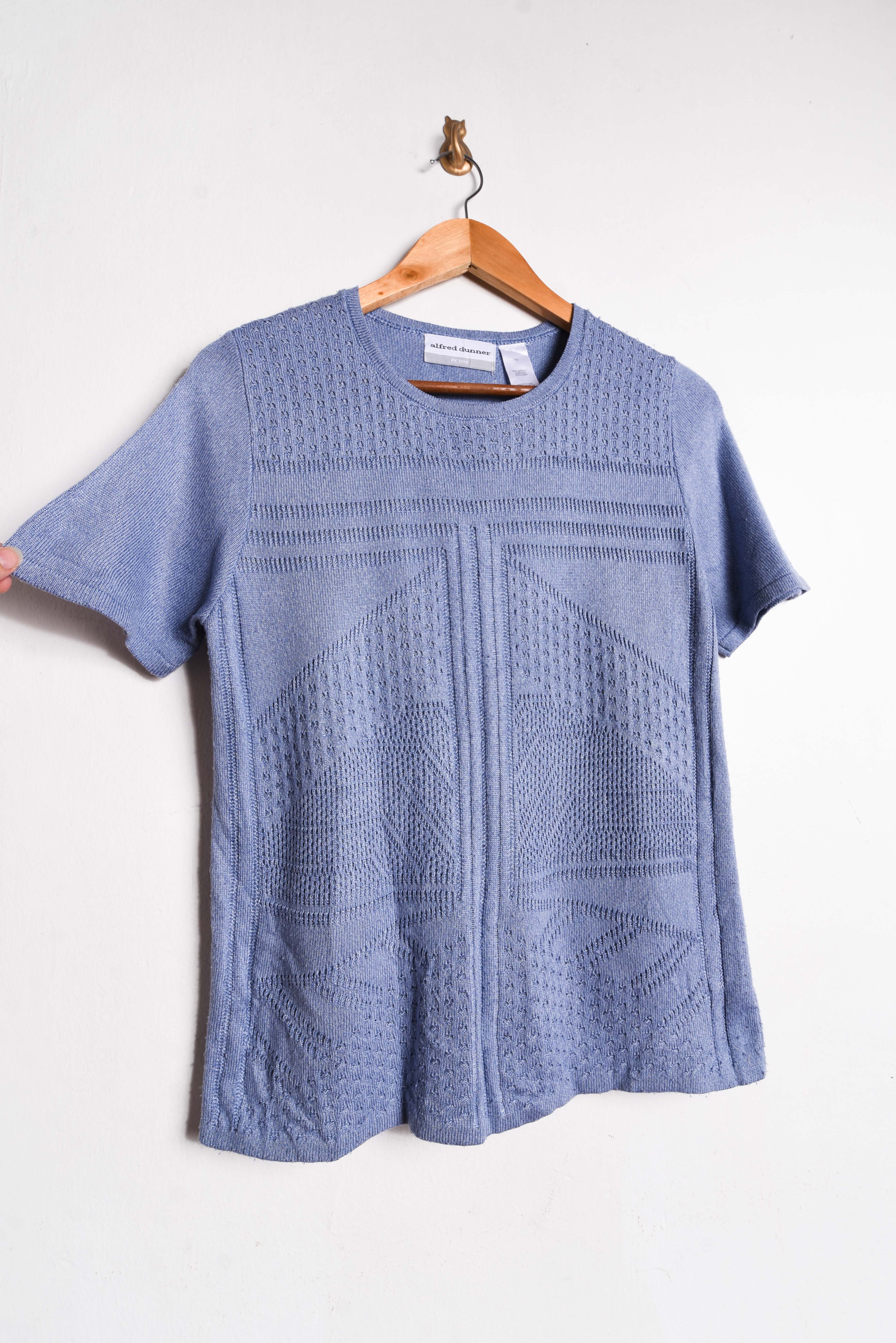 Top tejido periwinkle