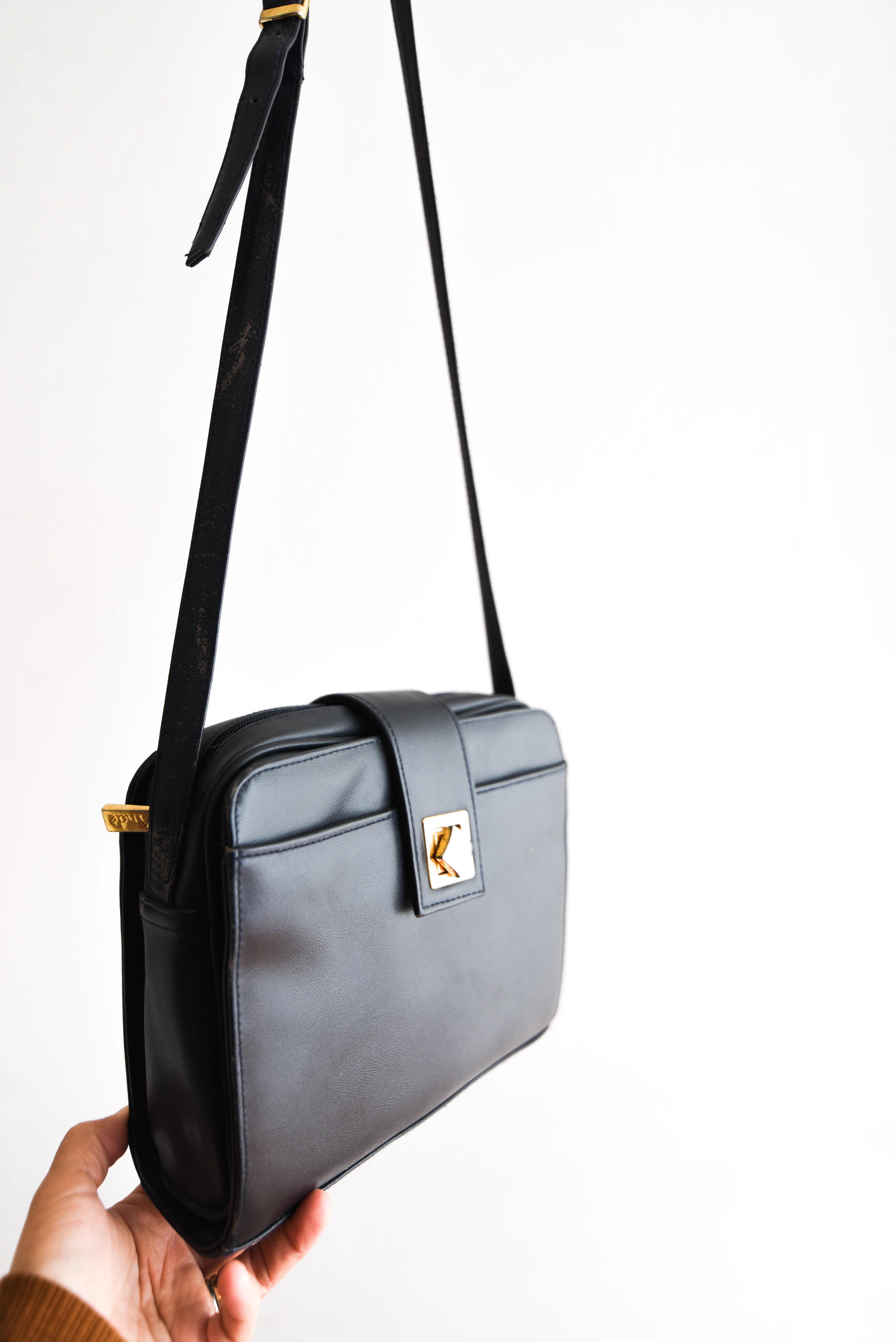 Cartera azul navy 90s