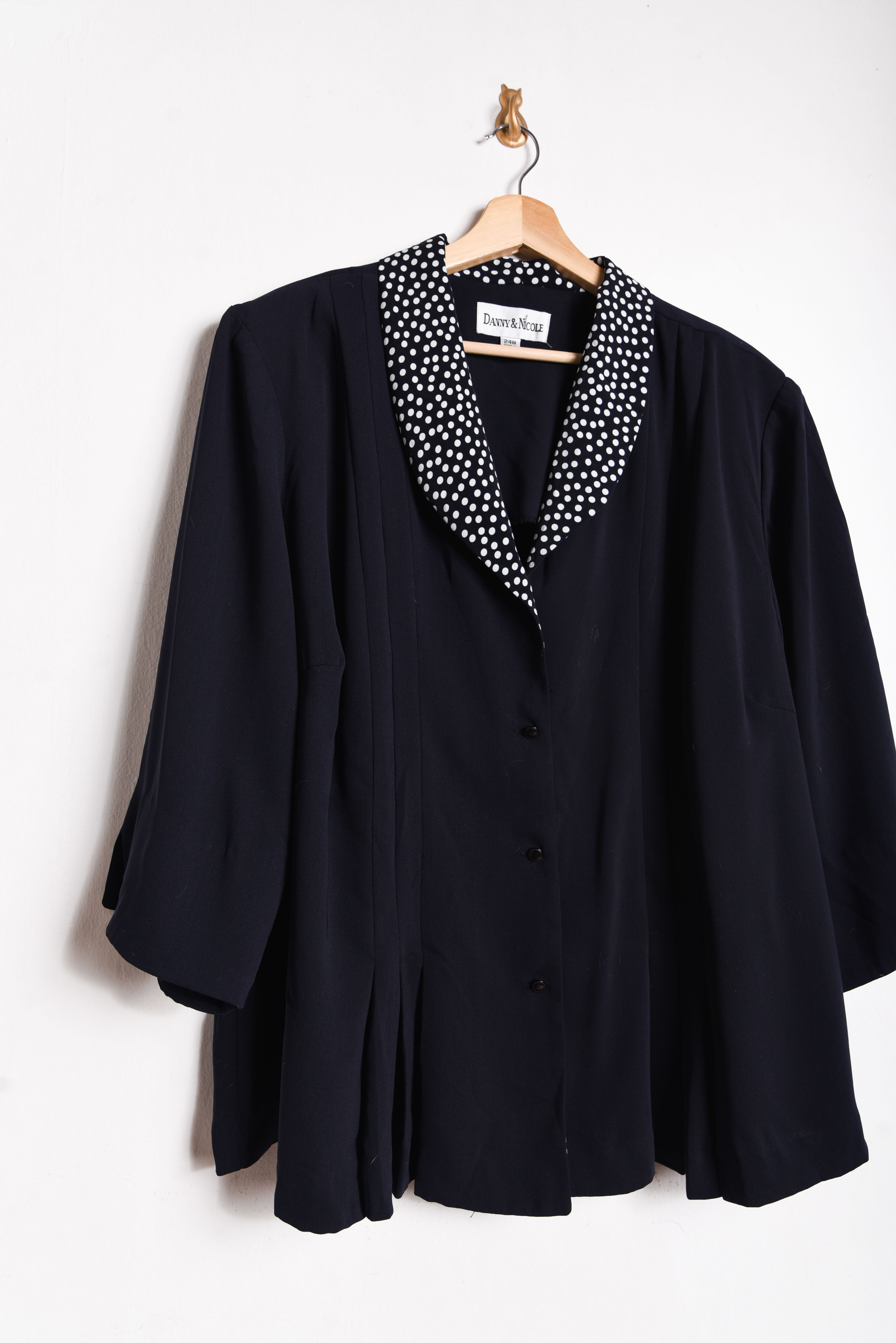 Blusa navy y lunares