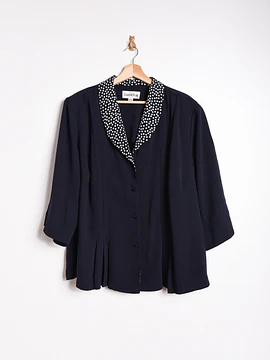 Blusa navy y lunares