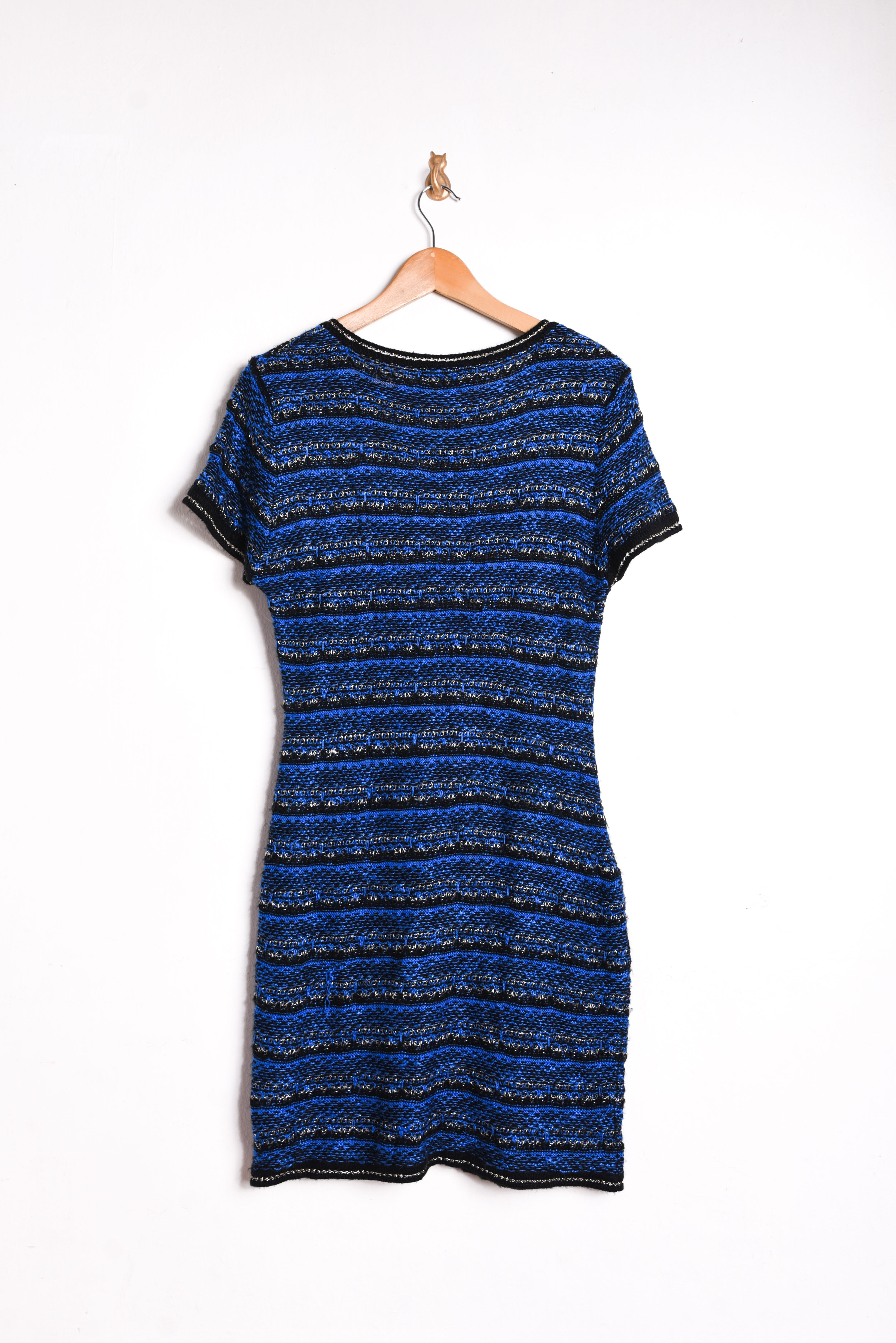 Vestido azul klein jaspeado