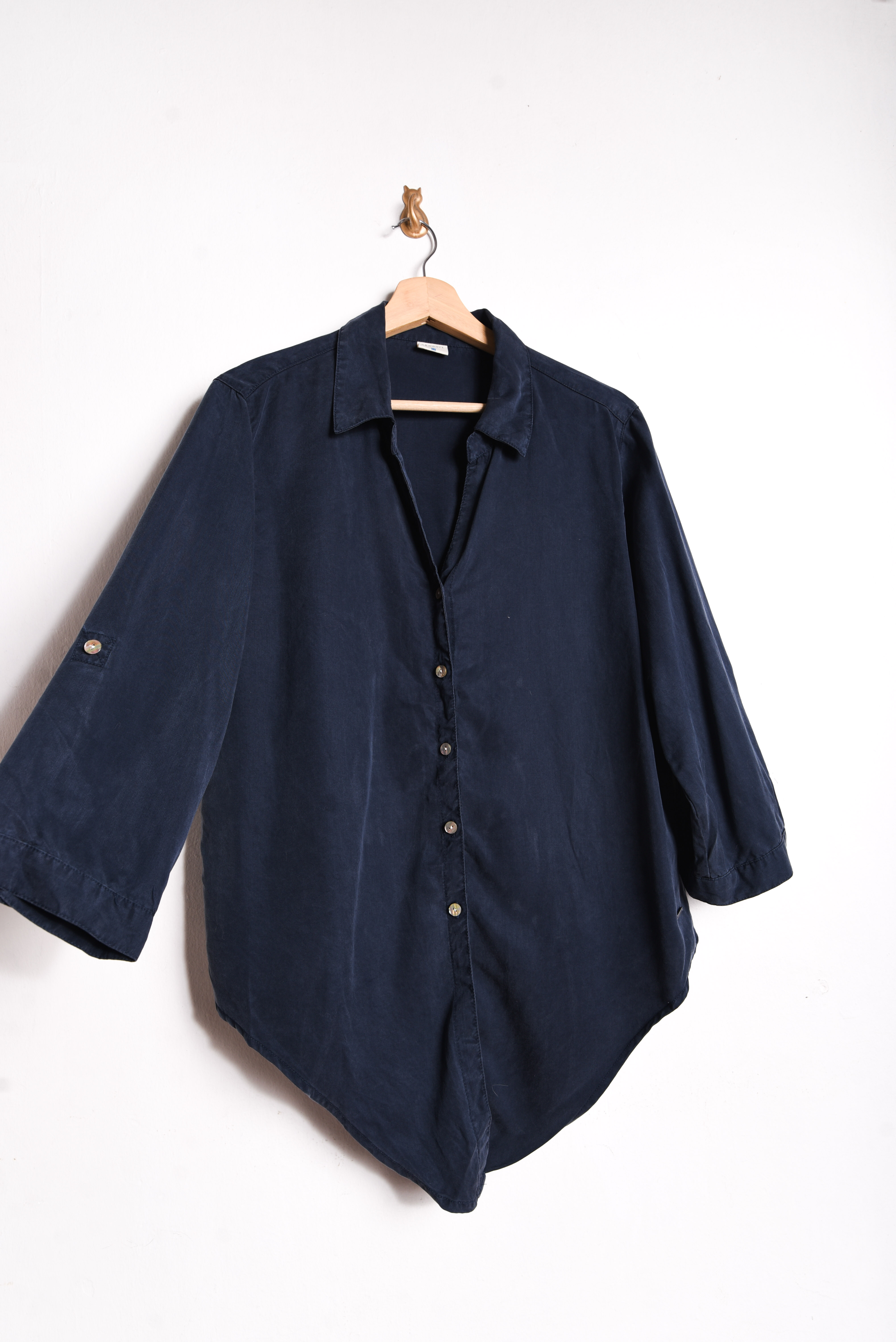 Blusa azul navy botones