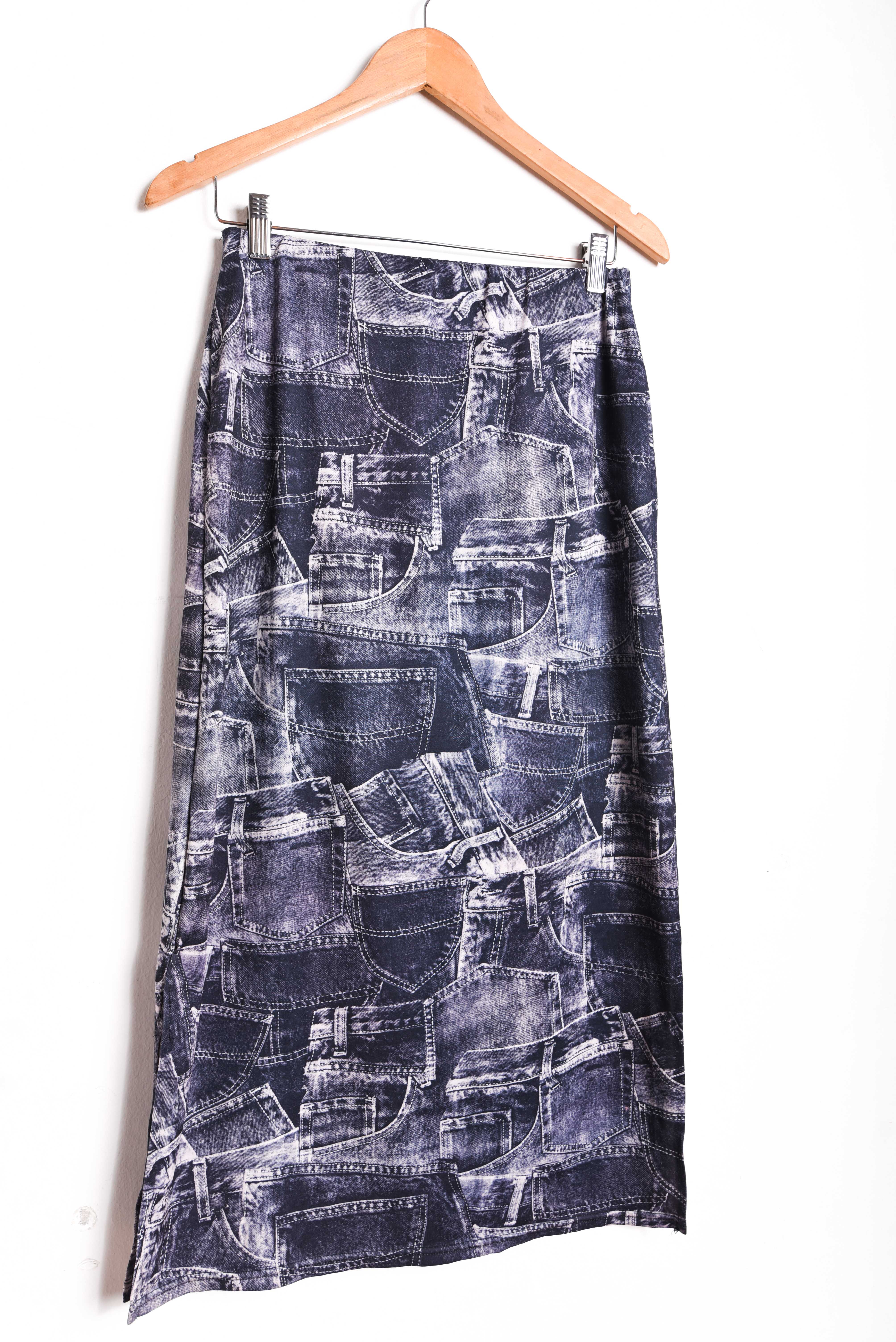 Falda patchwork print