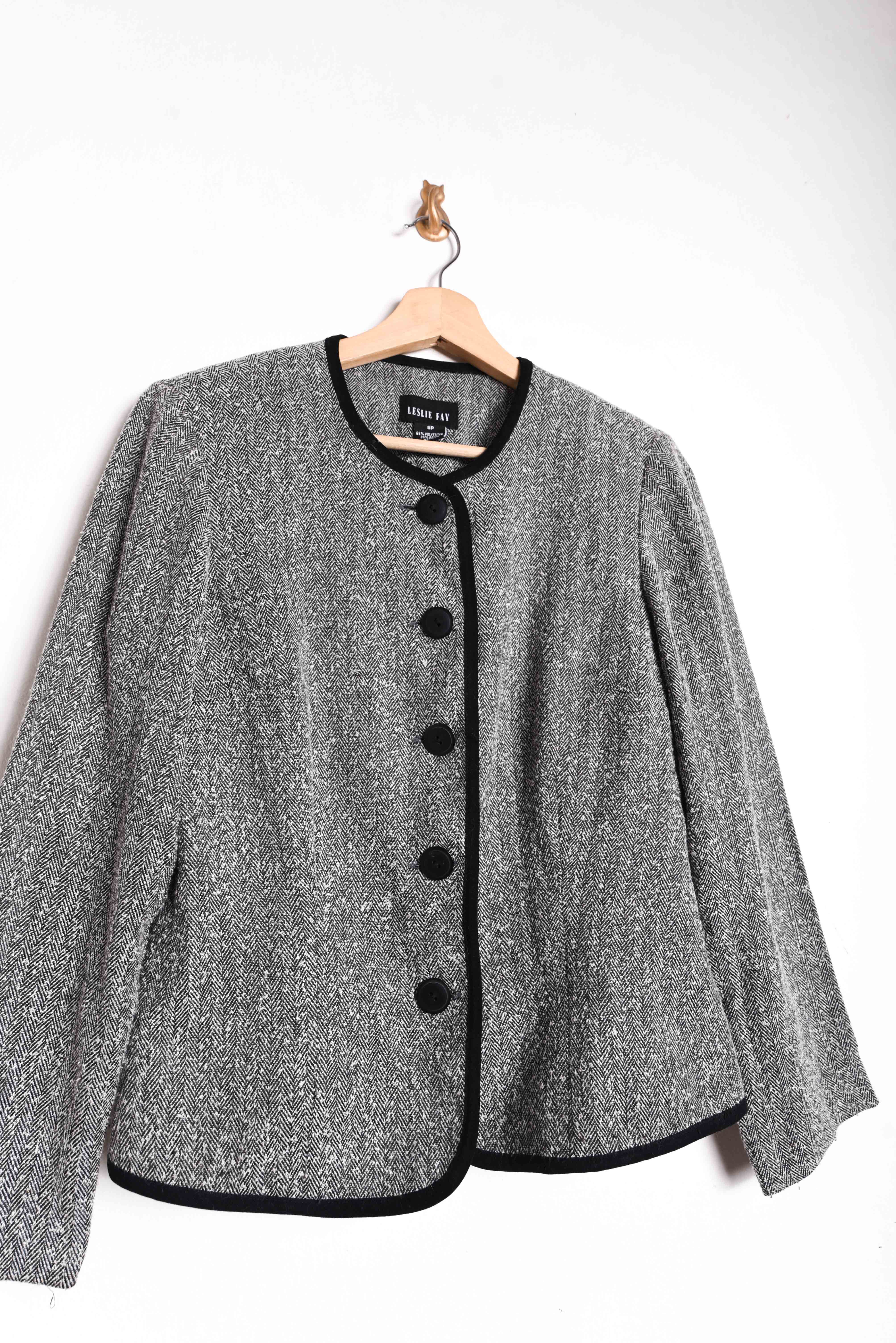 Conjunto gris jaspeado vintage