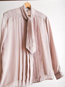 Blusa gris taupe 80s