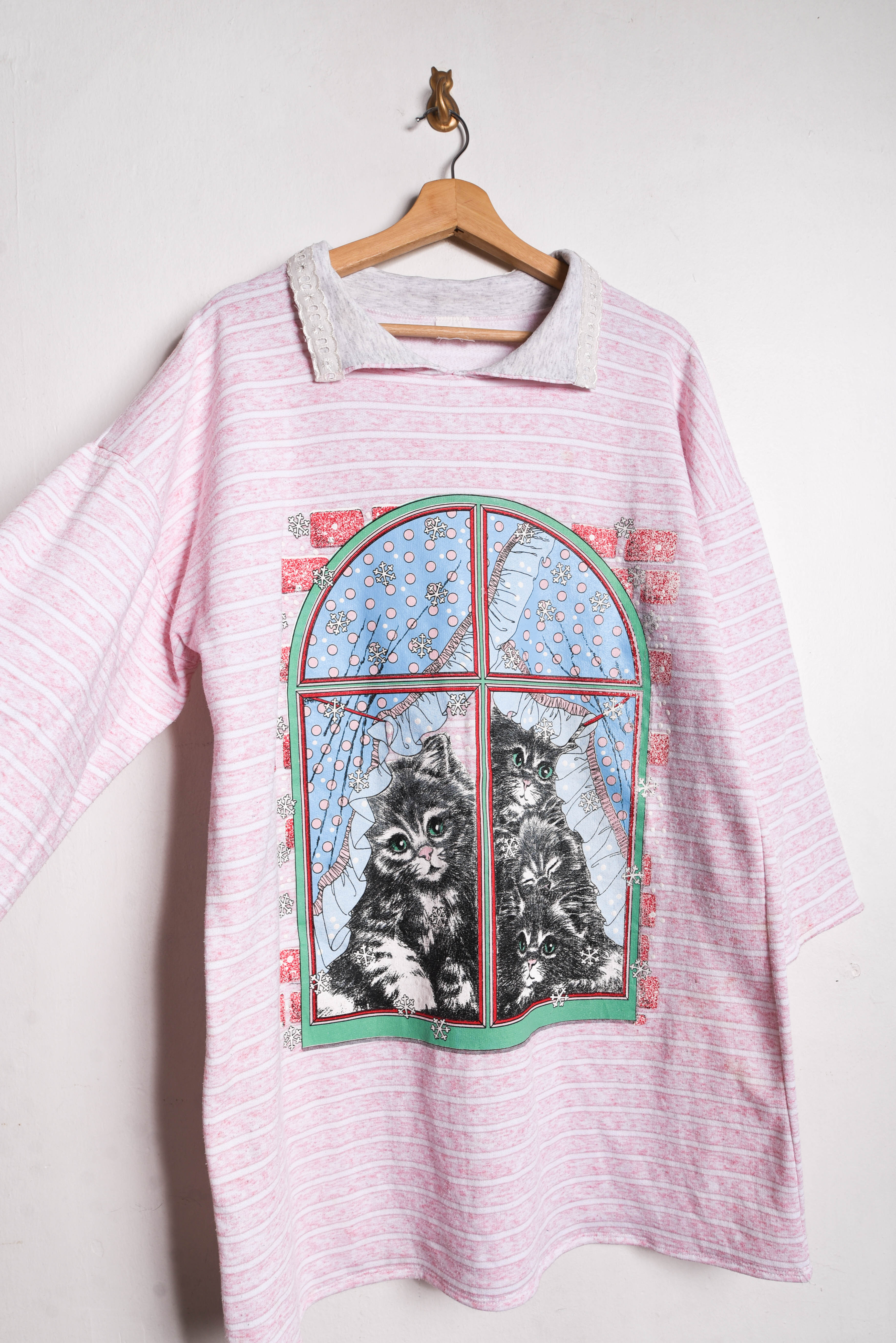 Polerón-dress reworked gatitos