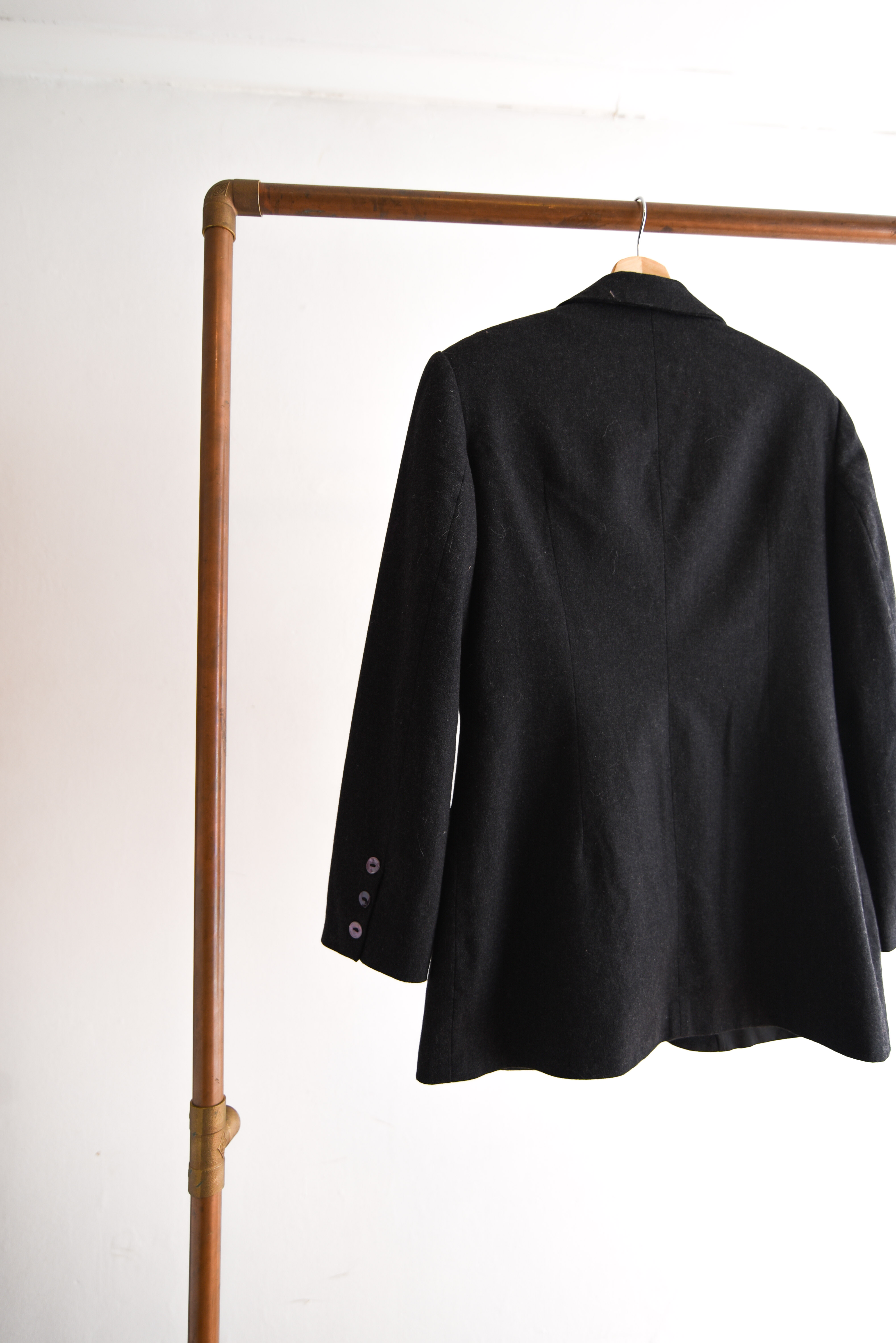 Blazer grafito lana botones