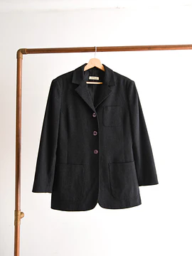 Blazer grafito lana botones