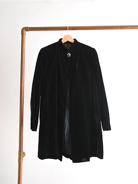 Chaqueta negra terciopelo vintage