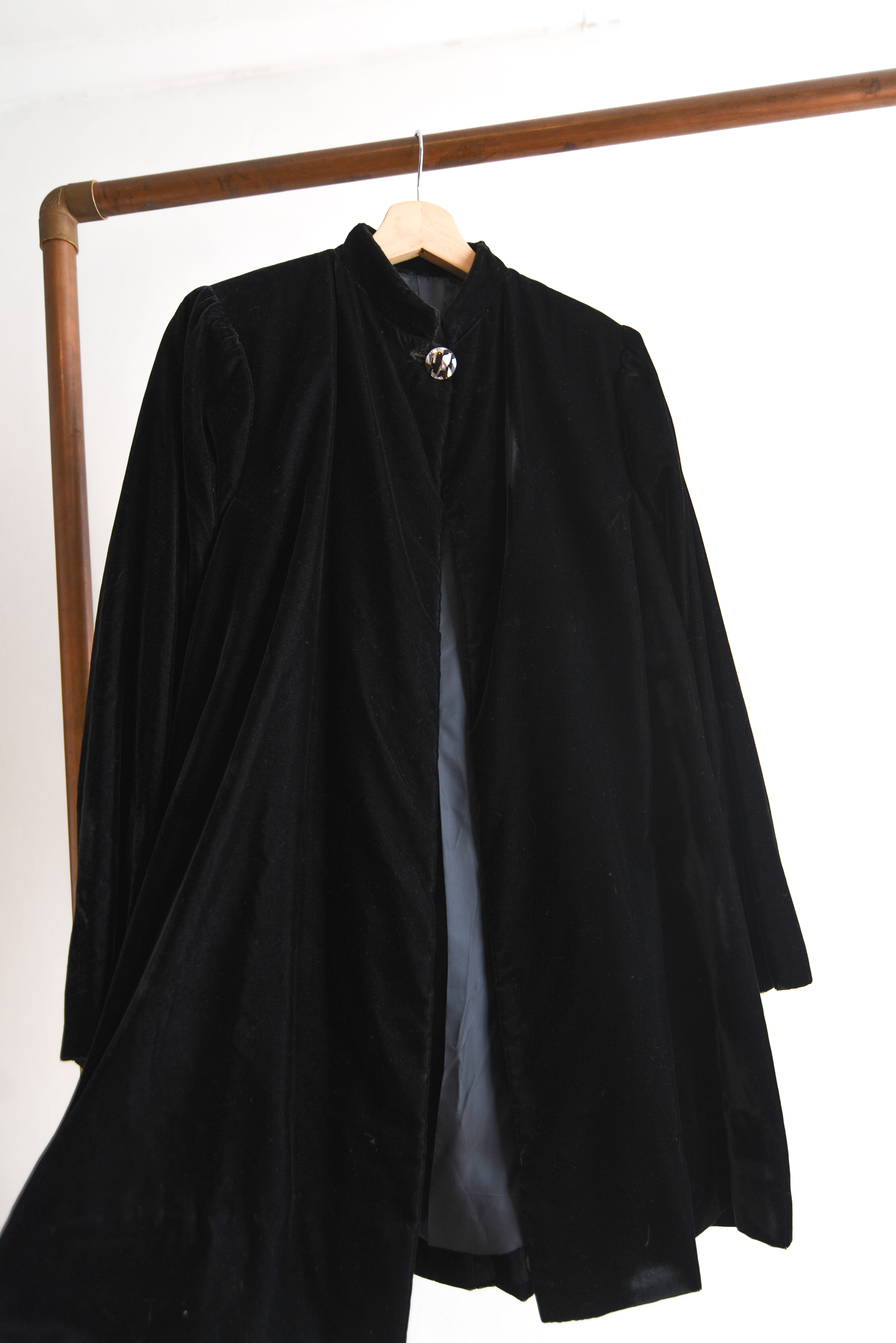 Chaqueta negra terciopelo vintage