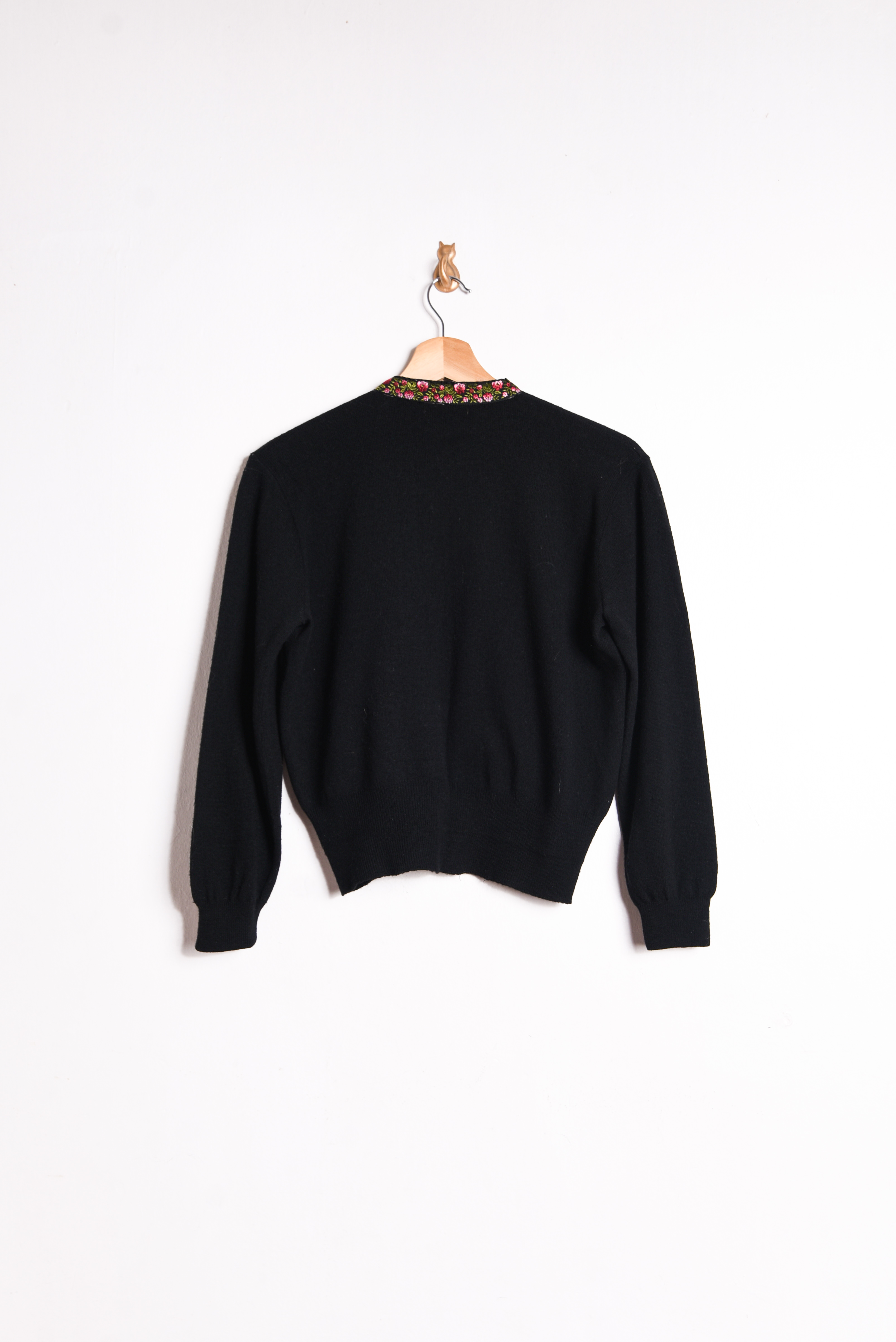 Cardigan negro 1970s