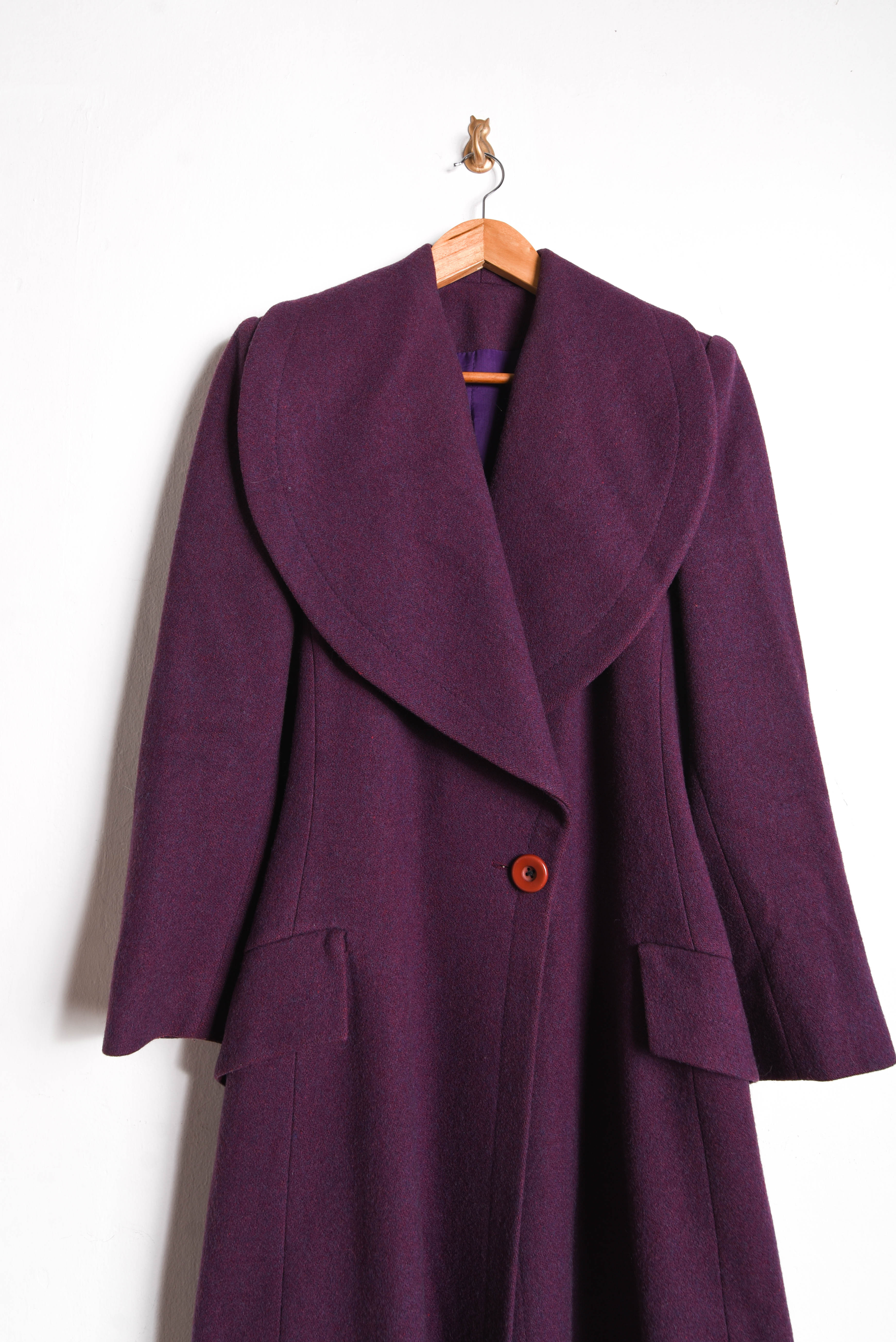 Abrigo lana vintage made in Chile