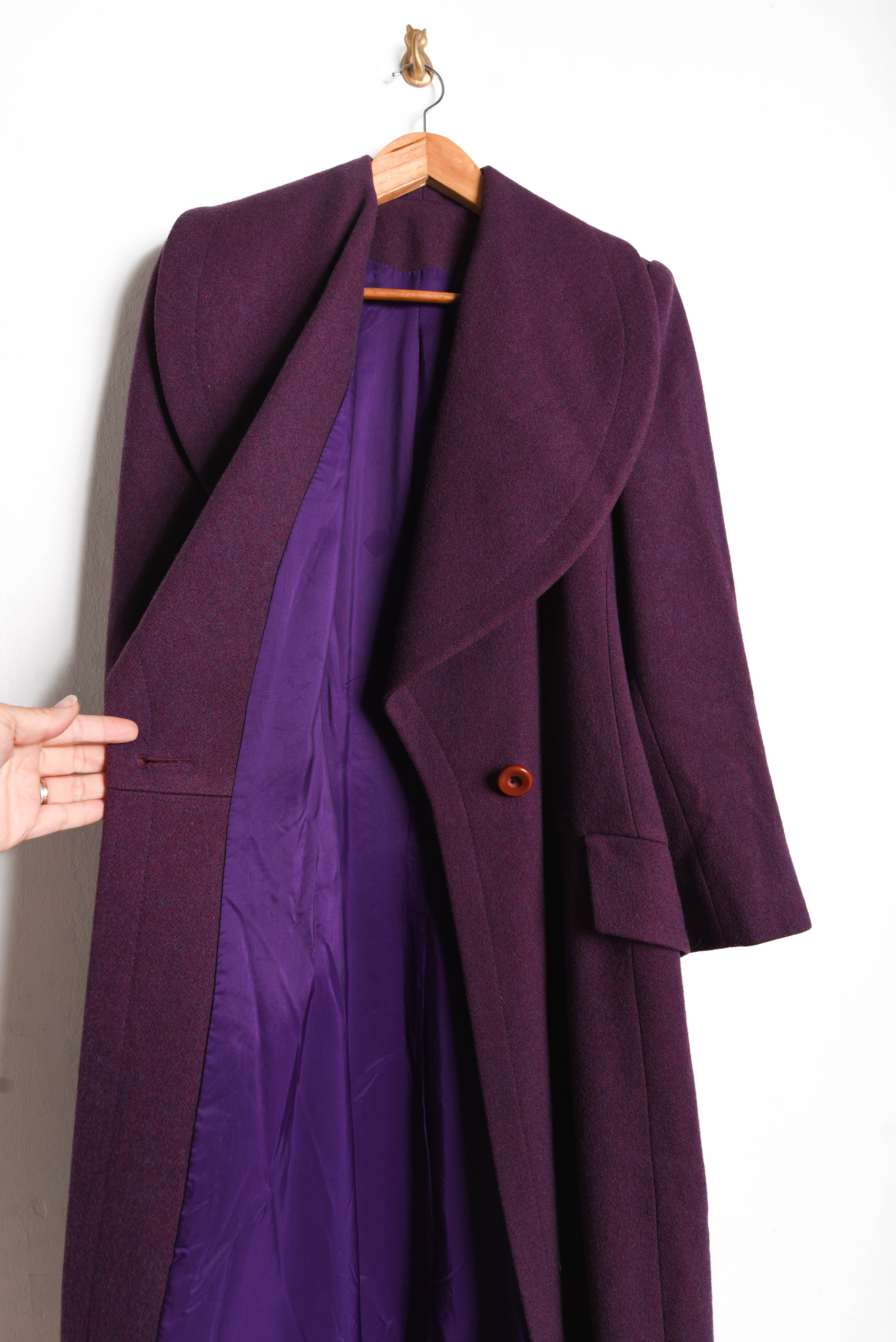 Abrigo lana vintage made in Chile