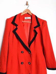 Abrigo rojo vintage Lilli Ann 80s