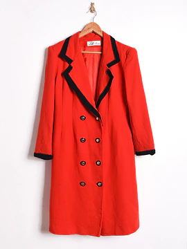 Abrigo rojo vintage Lilli Ann 80s
