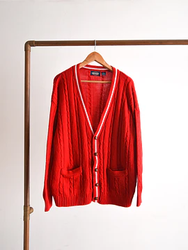 Cardigan vintage red 90s