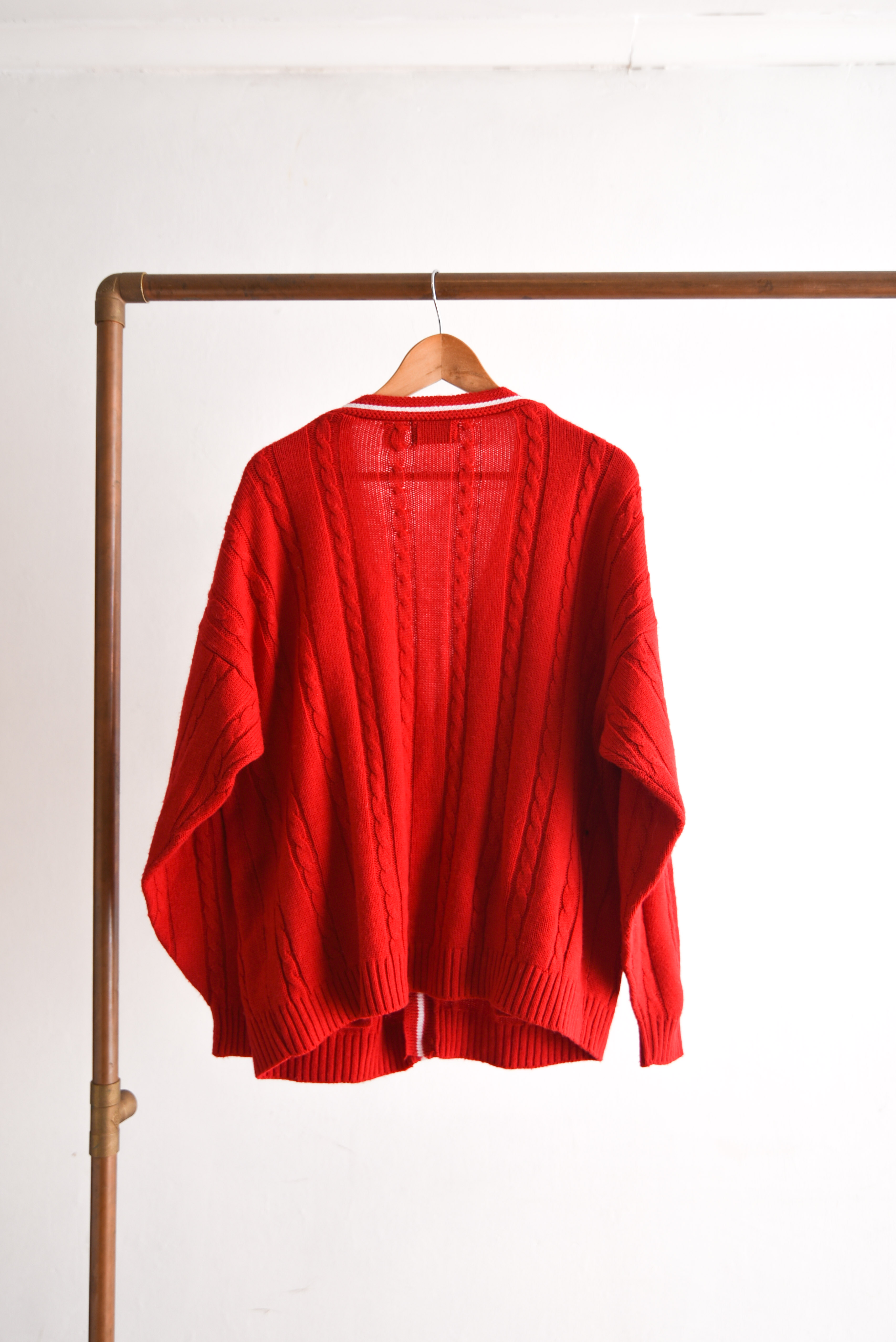 Cardigan vintage red 90s