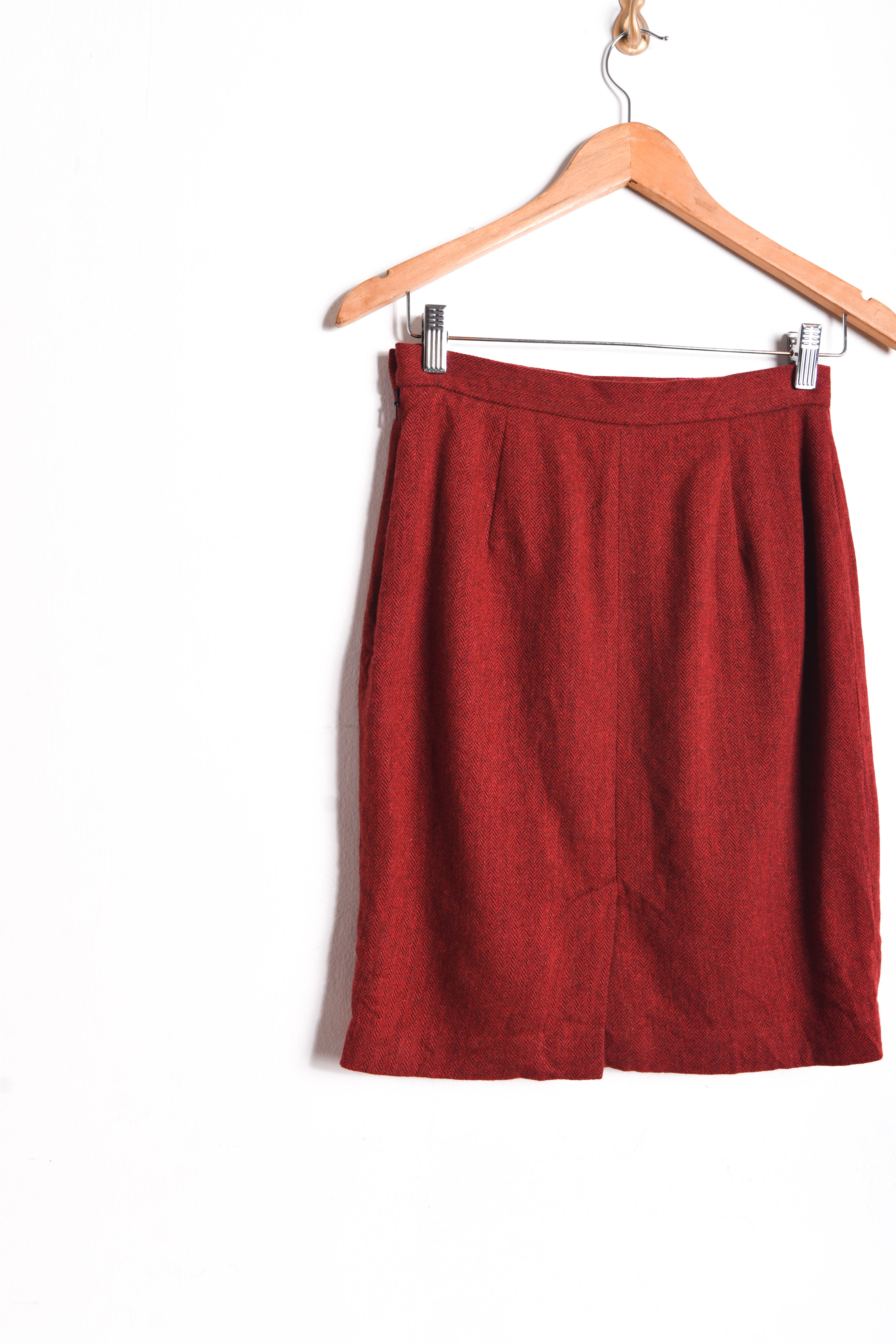 Falda dark red espiga