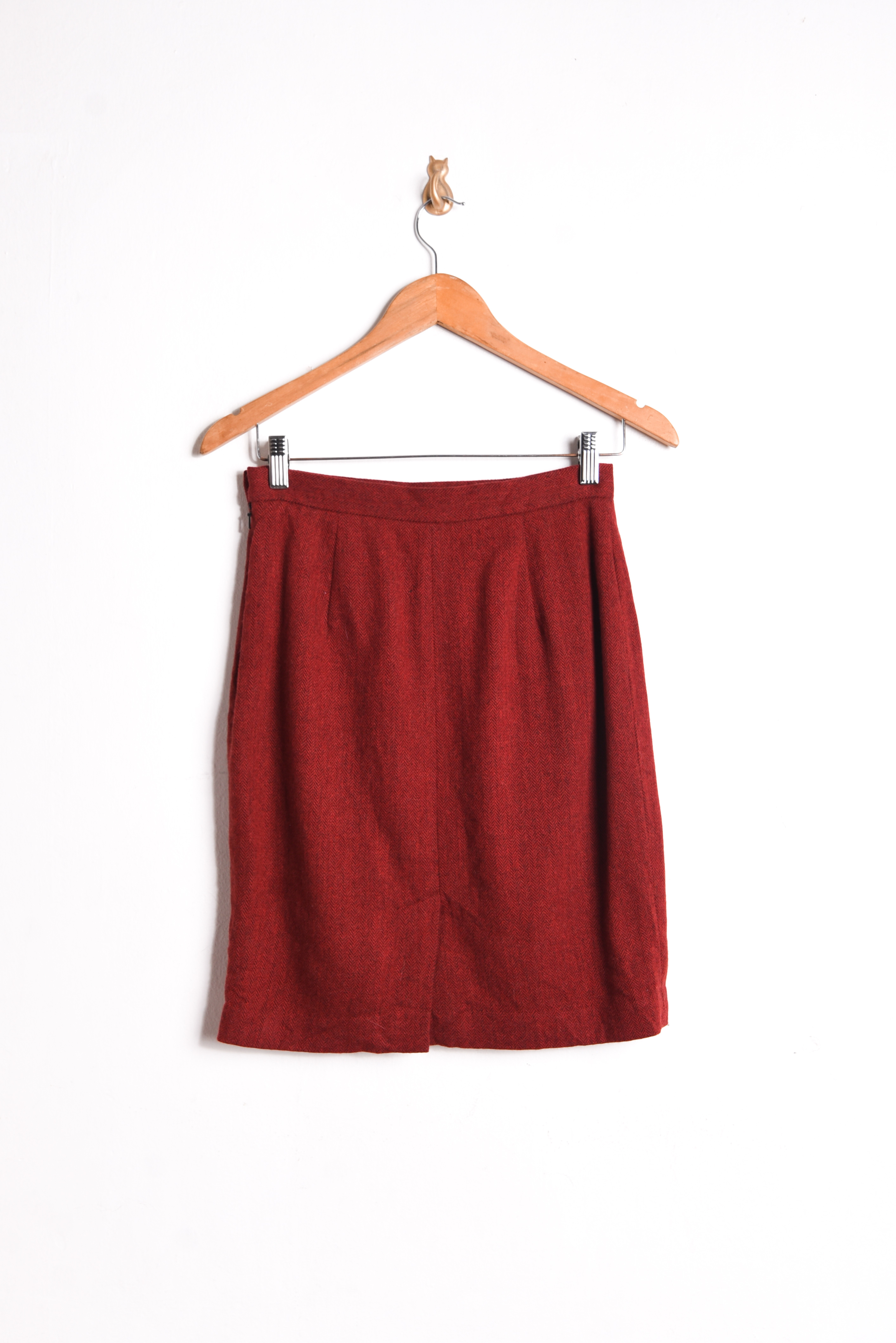 Falda dark red espiga