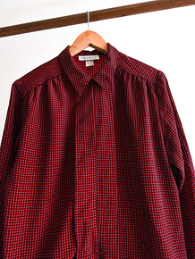 Blusa vintage burdeo dots