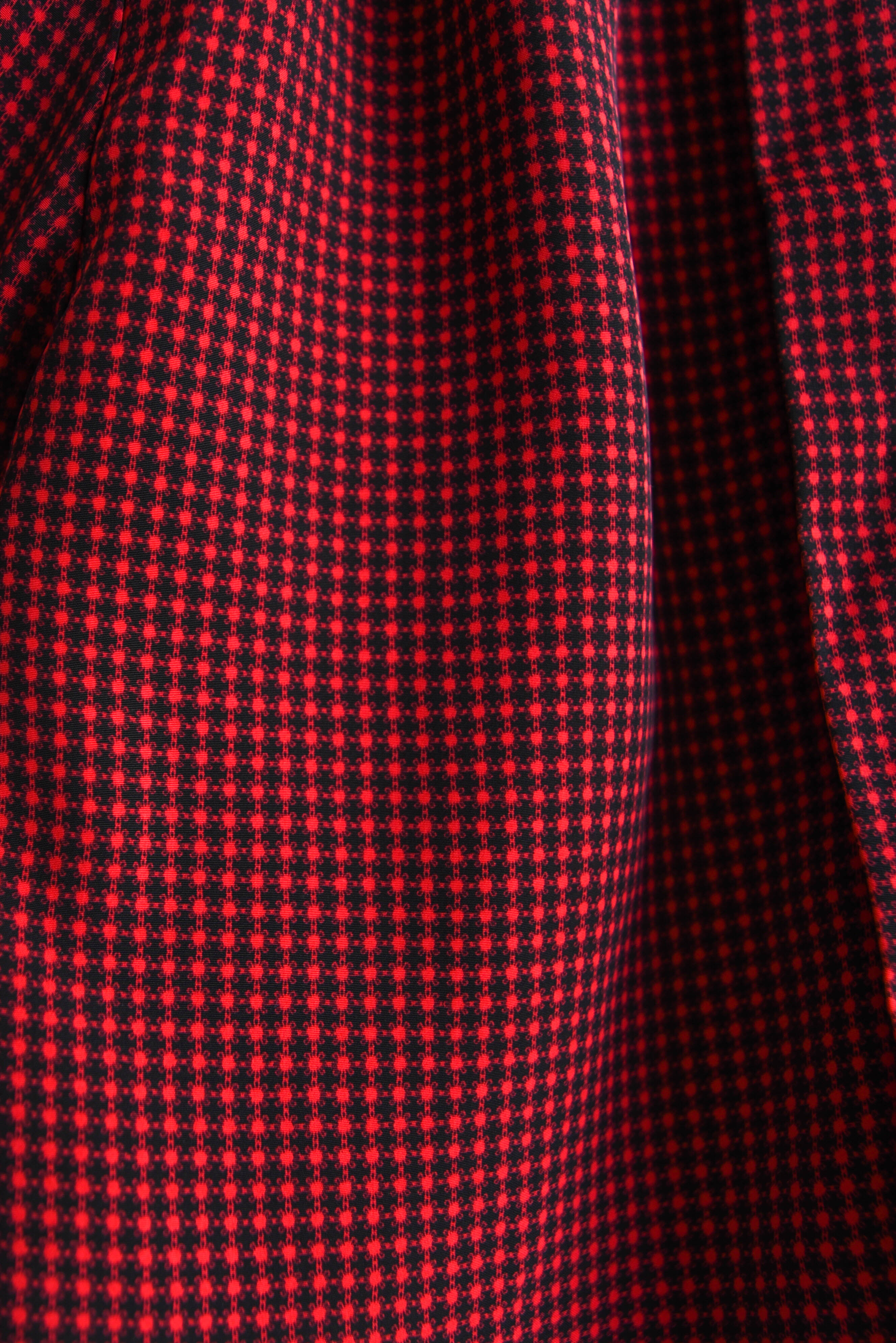 Blusa vintage burdeo dots