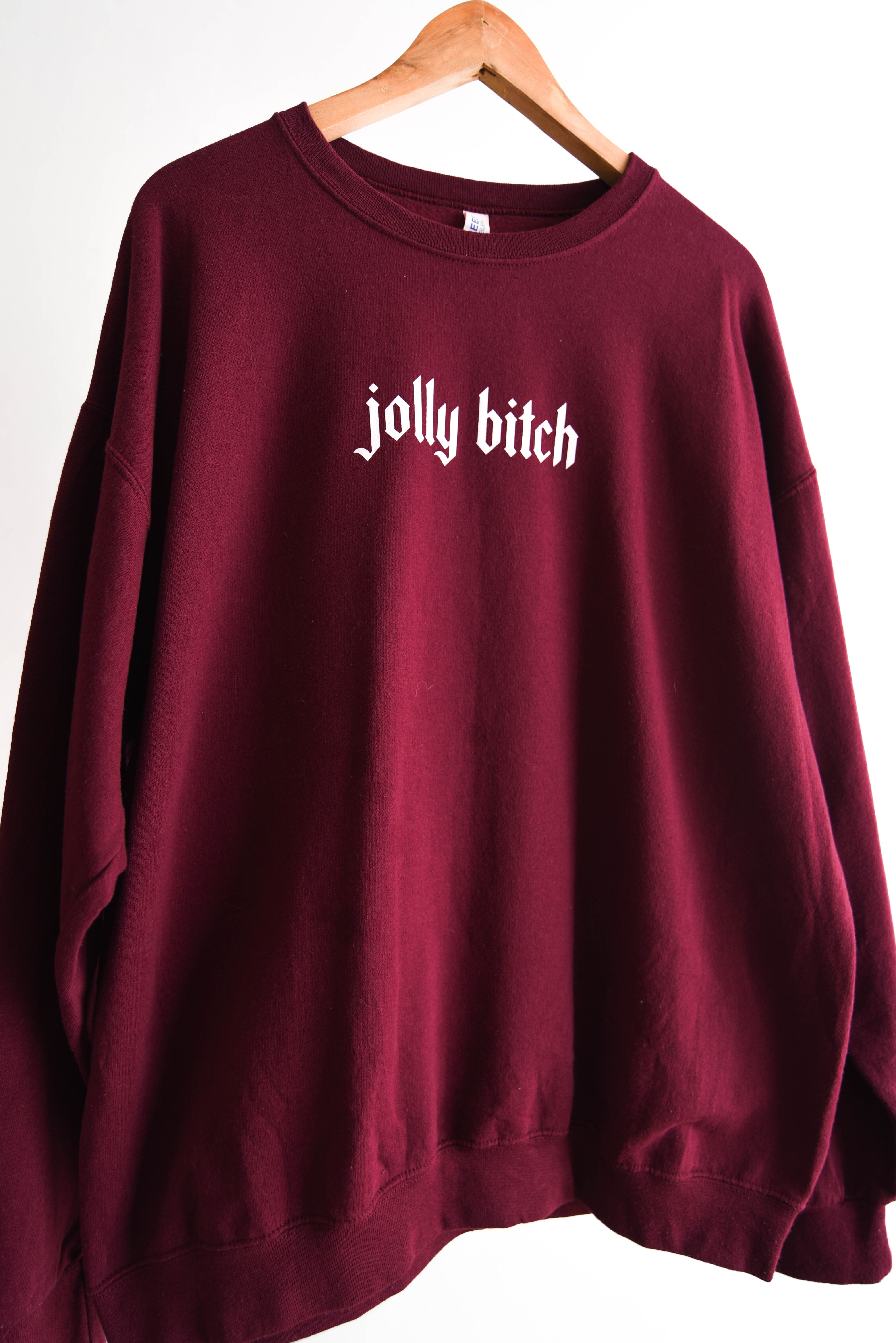 Polerón burdeo Jolly Bitch