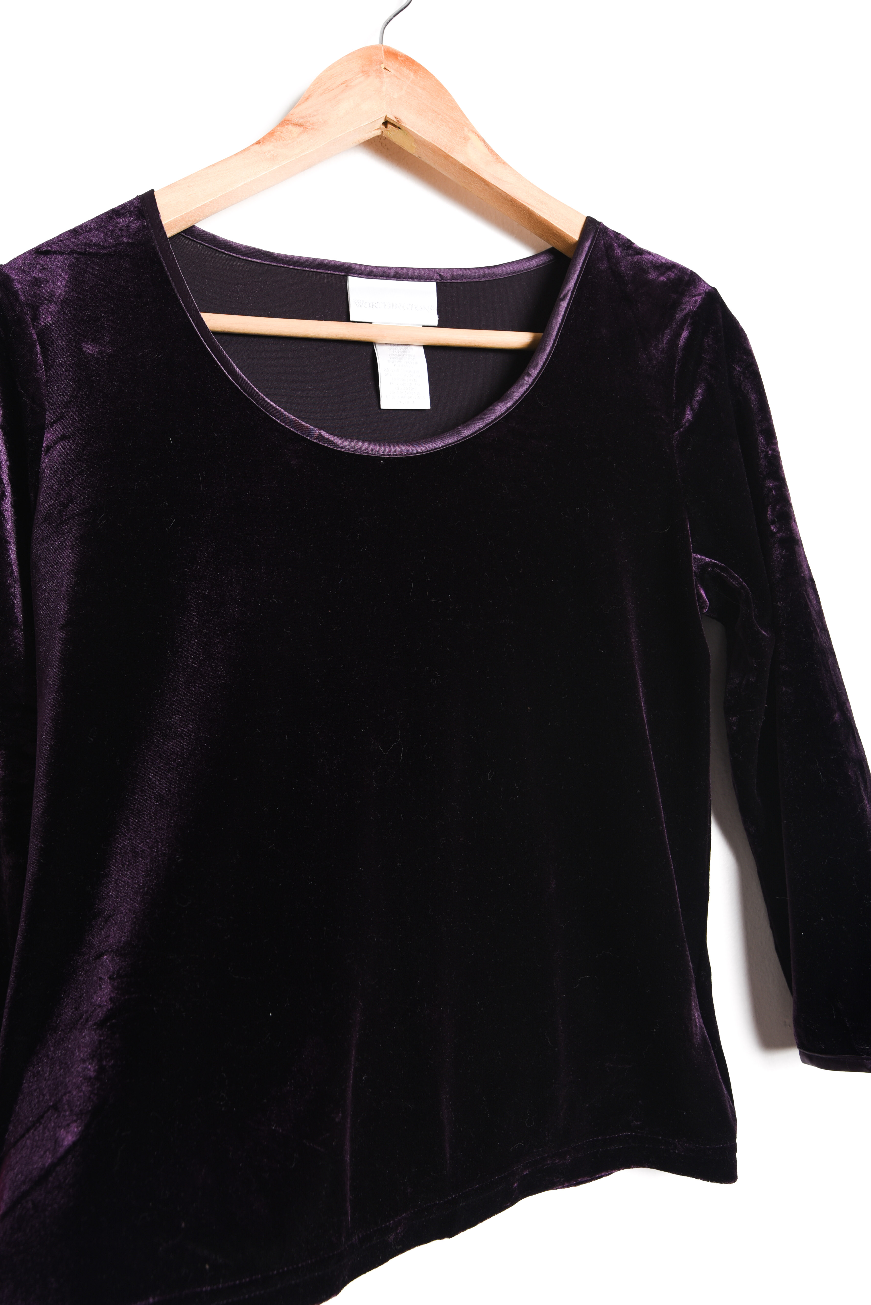 Top morado plush 90s