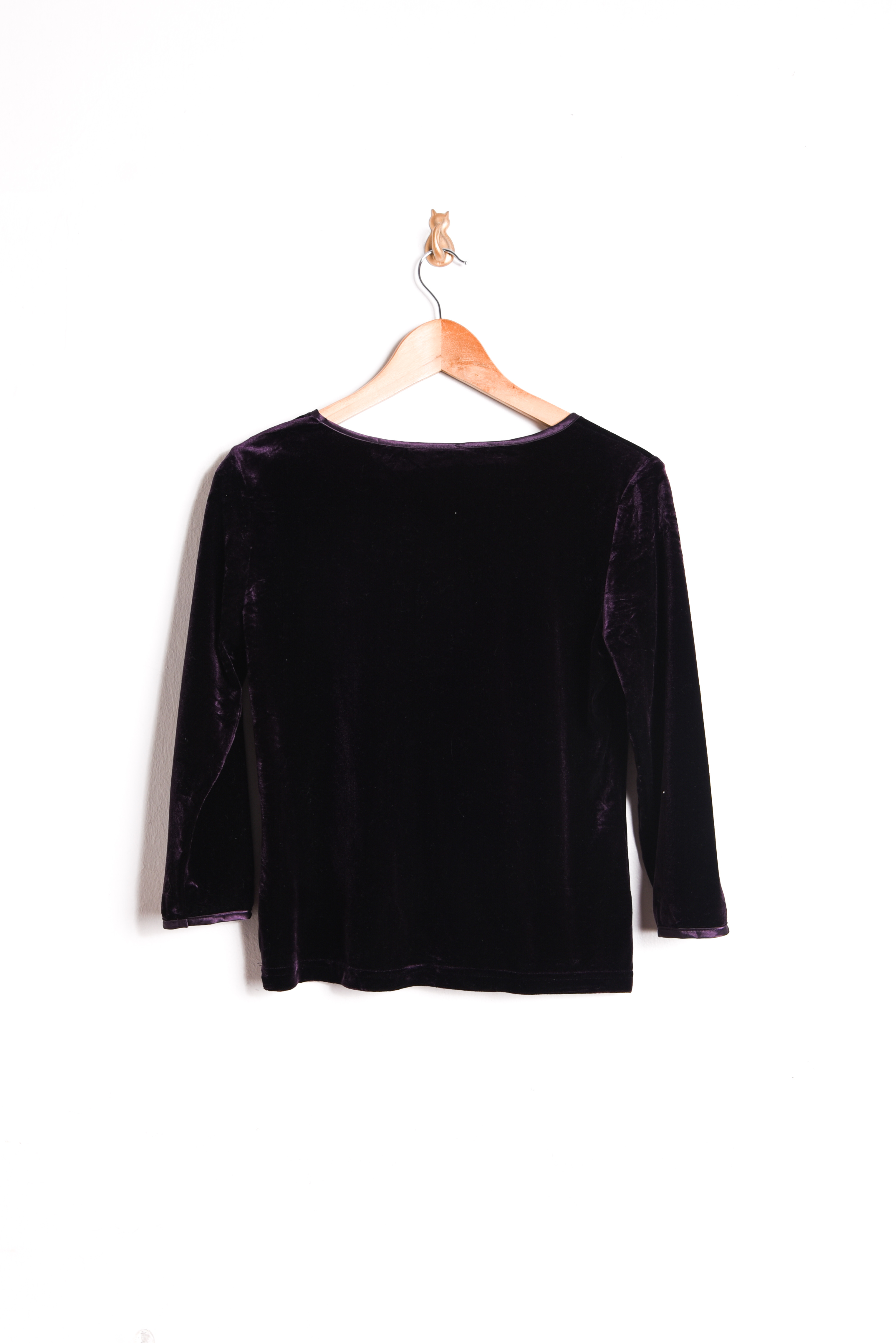 Top morado plush 90s