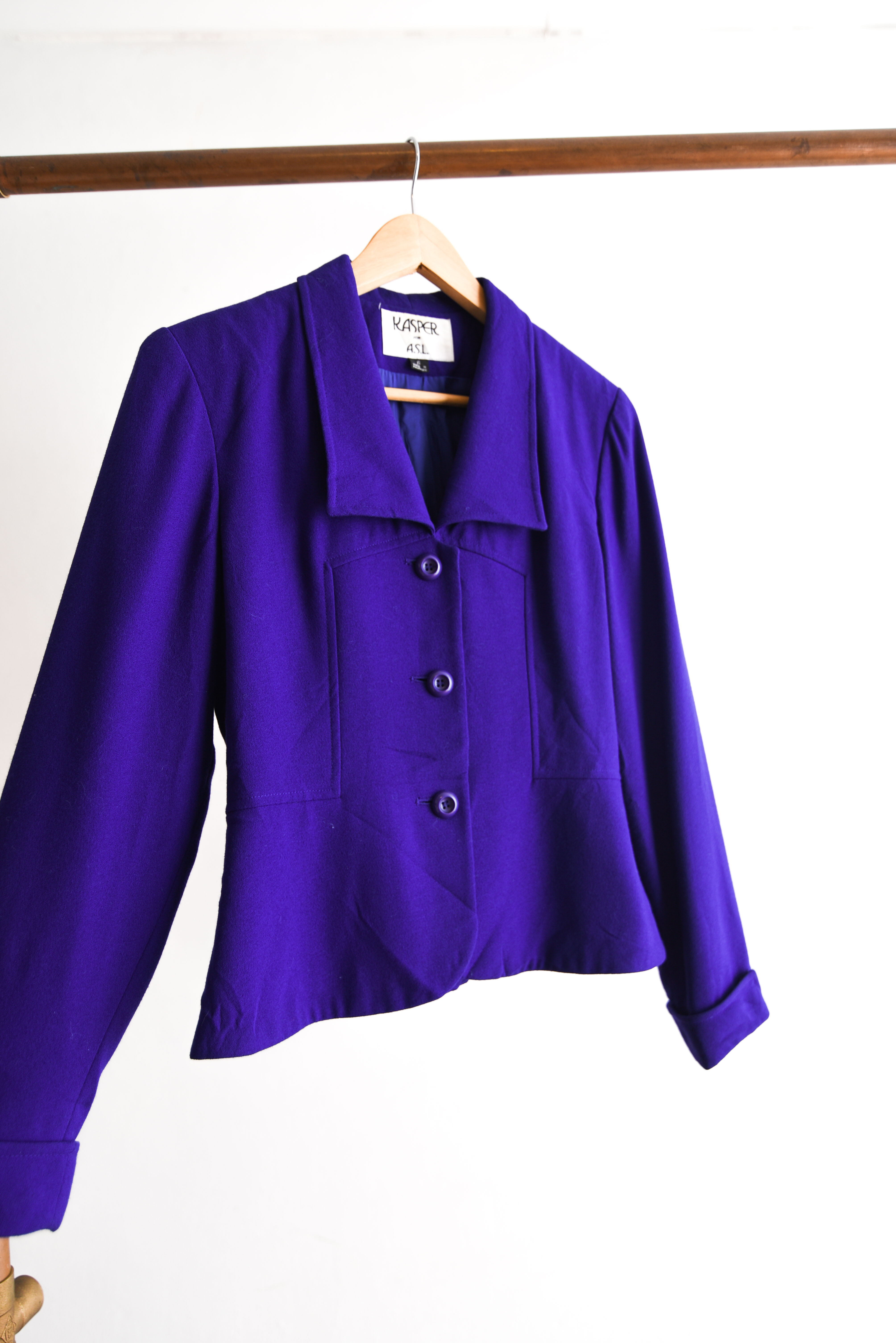 Chaqueta morada 90s