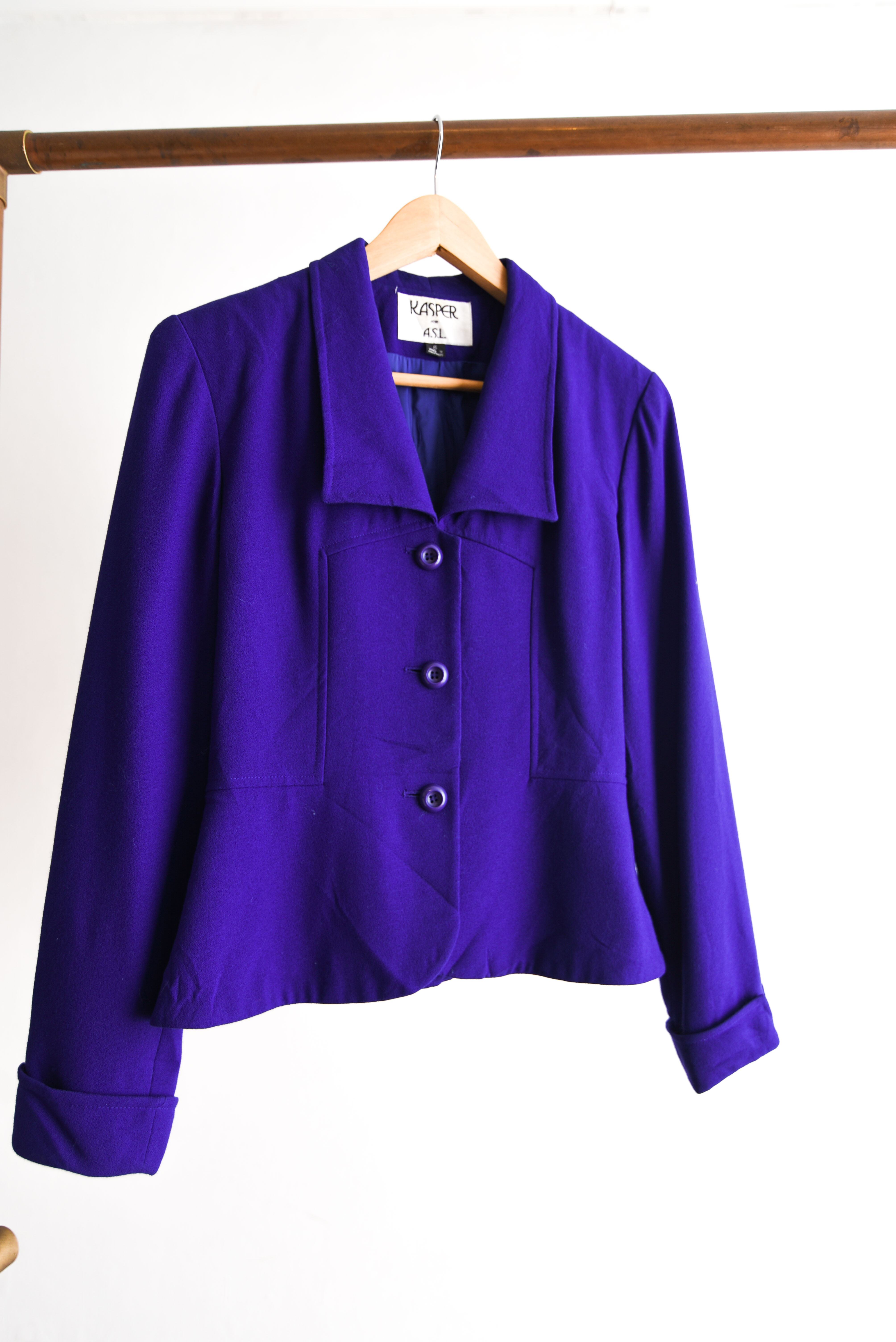 Chaqueta morada 90s