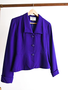 Chaqueta morada 90s