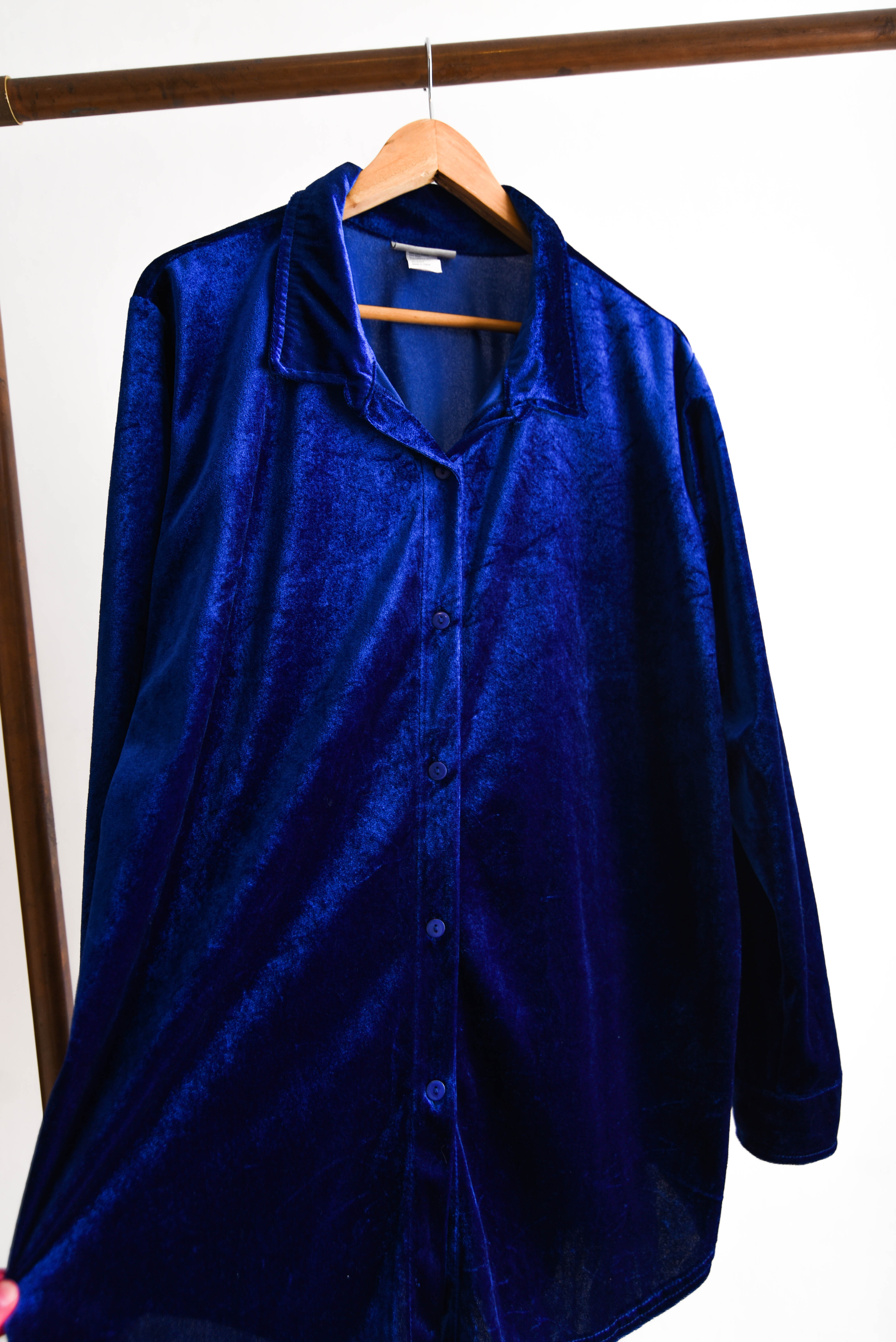 Camisa azulina velvet