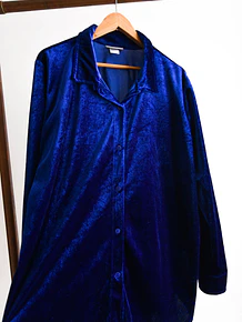 Camisa azulina velvet