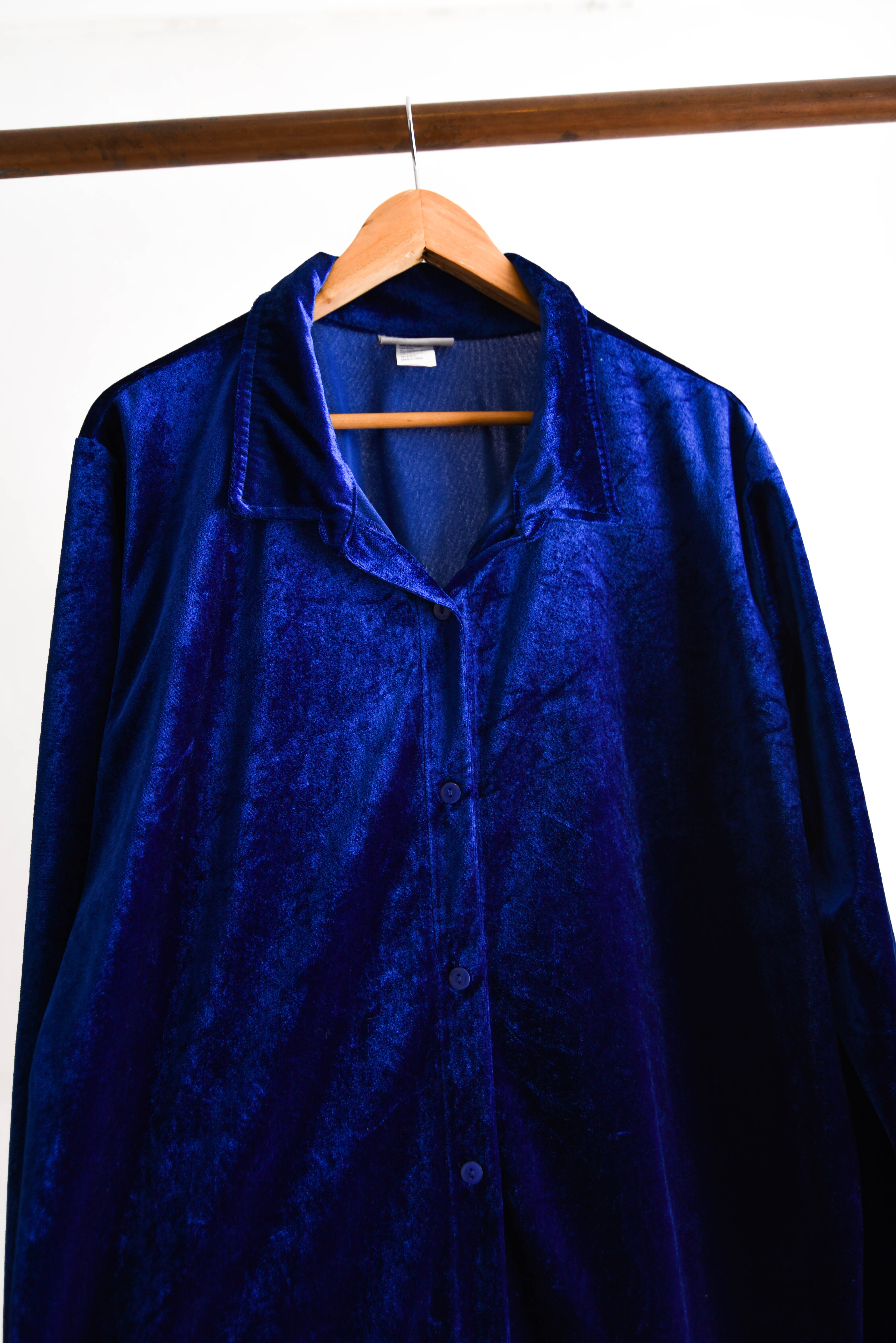Camisa azulina velvet