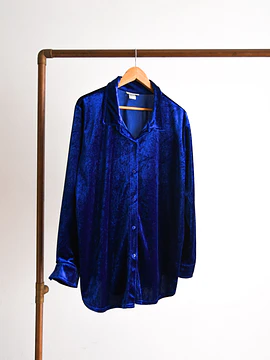 Camisa azulina velvet