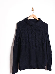 Chaleco navy trenzado