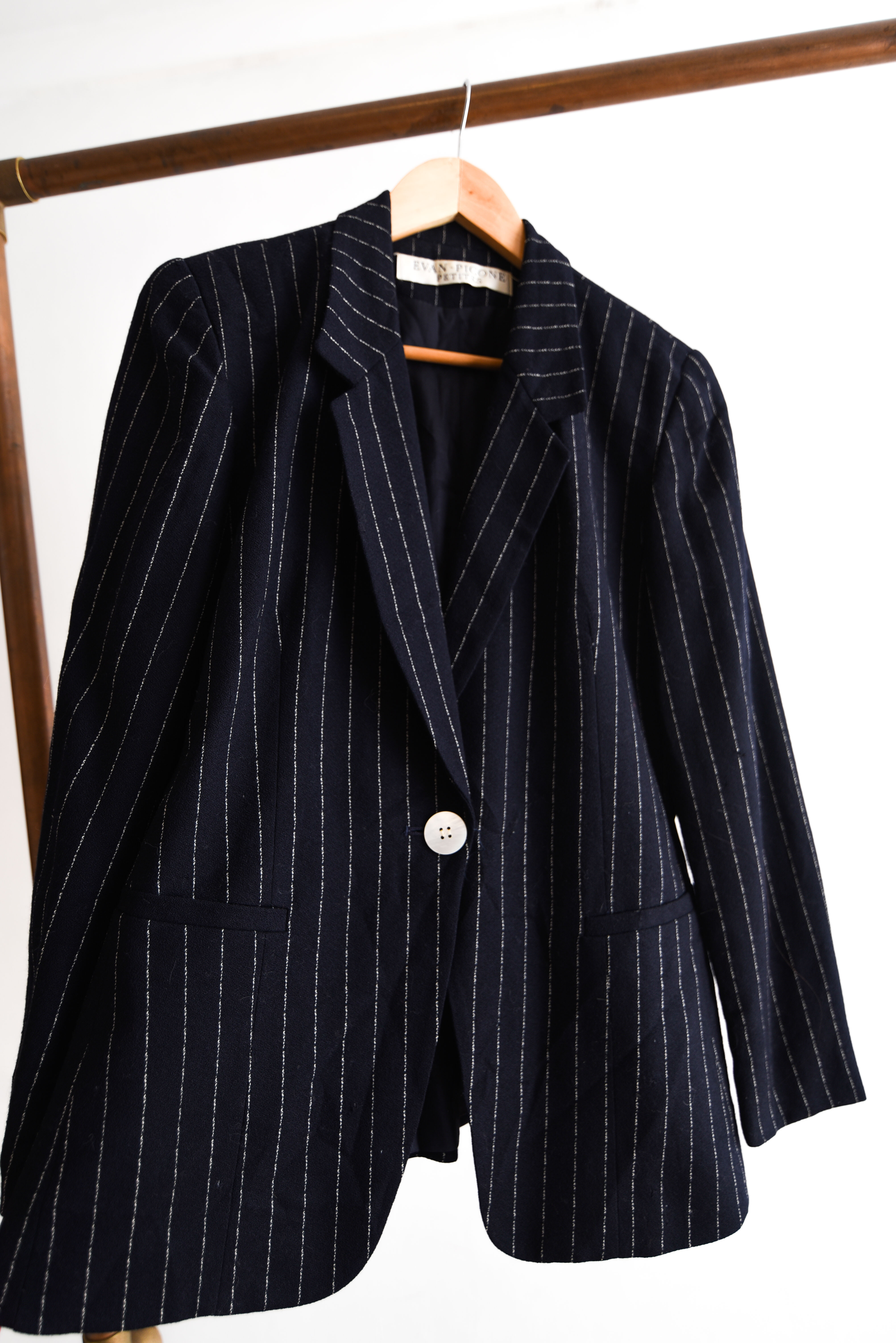 Blazer 90s navy pinstripe