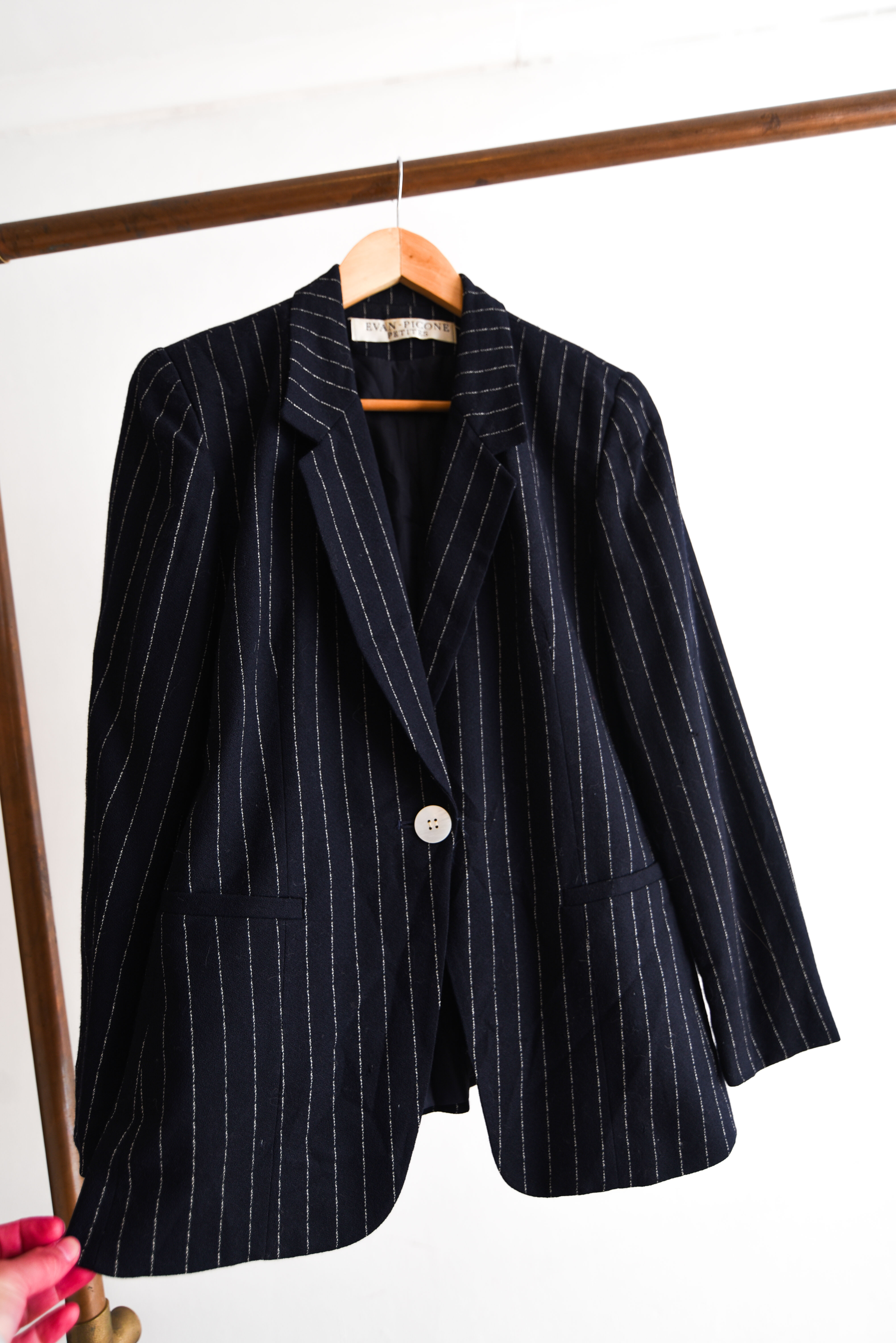 Blazer 90s navy pinstripe