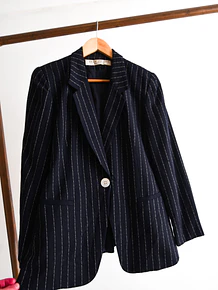 Blazer 90s navy pinstripe