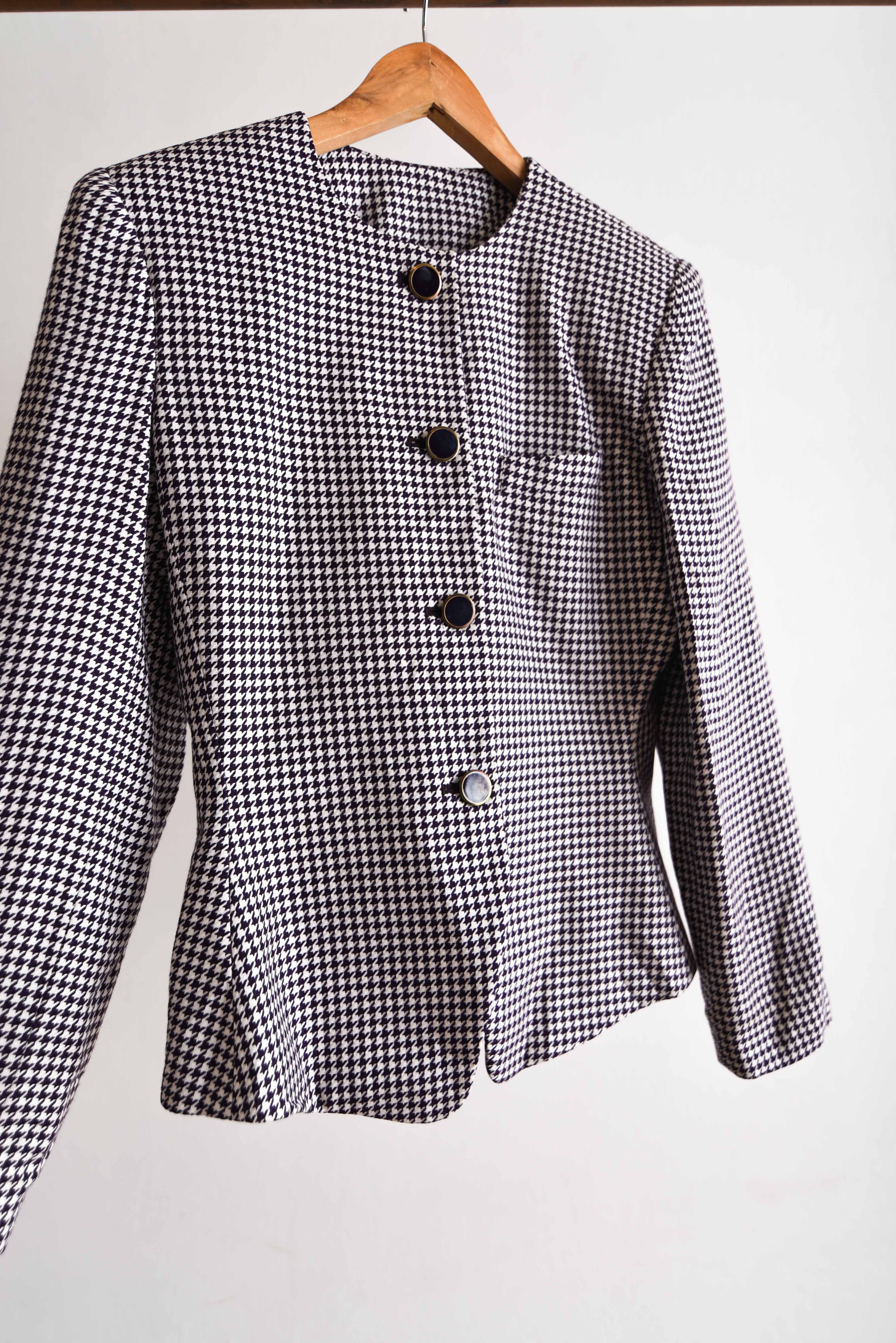 Chaqueta vintage pata de gallo