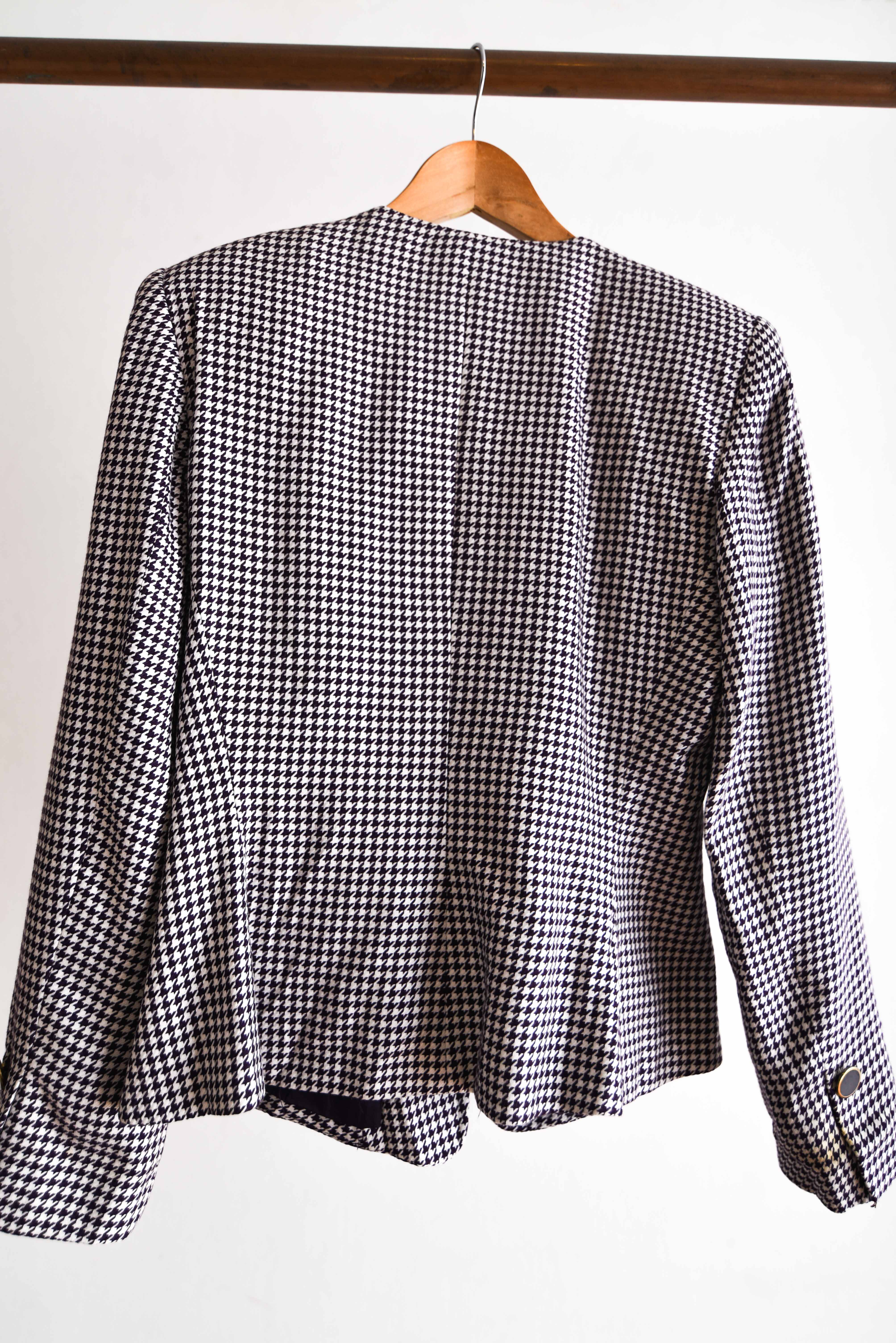 Chaqueta vintage pata de gallo