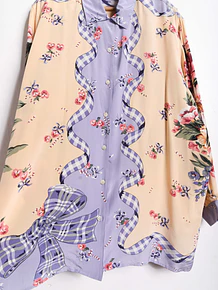 Blusón vintage silk ribbons