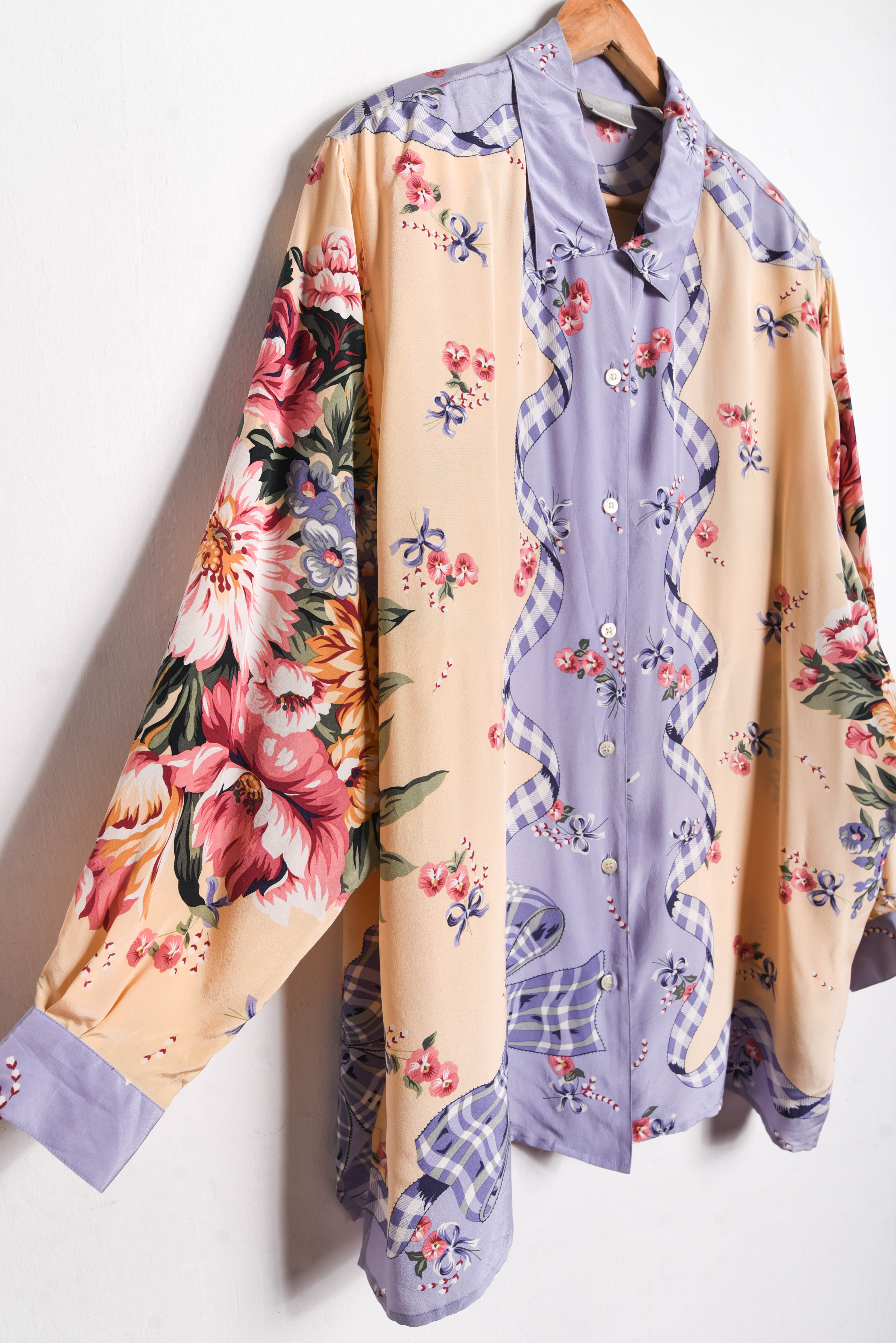 Blusón vintage silk ribbons