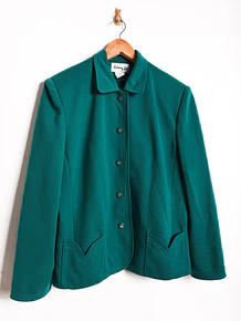 Chaqueta verde jade vintage