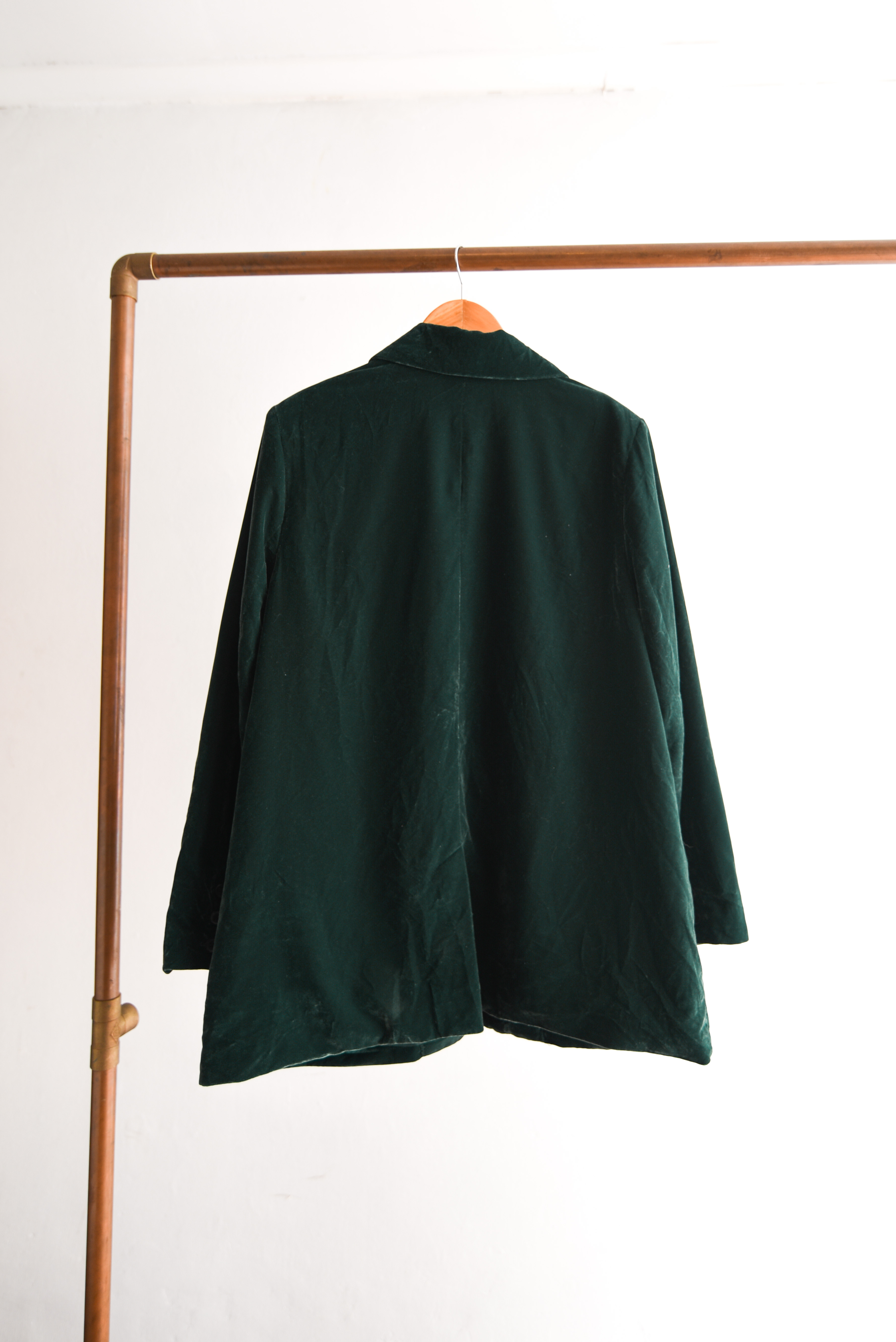 Blazer verde terciopelo