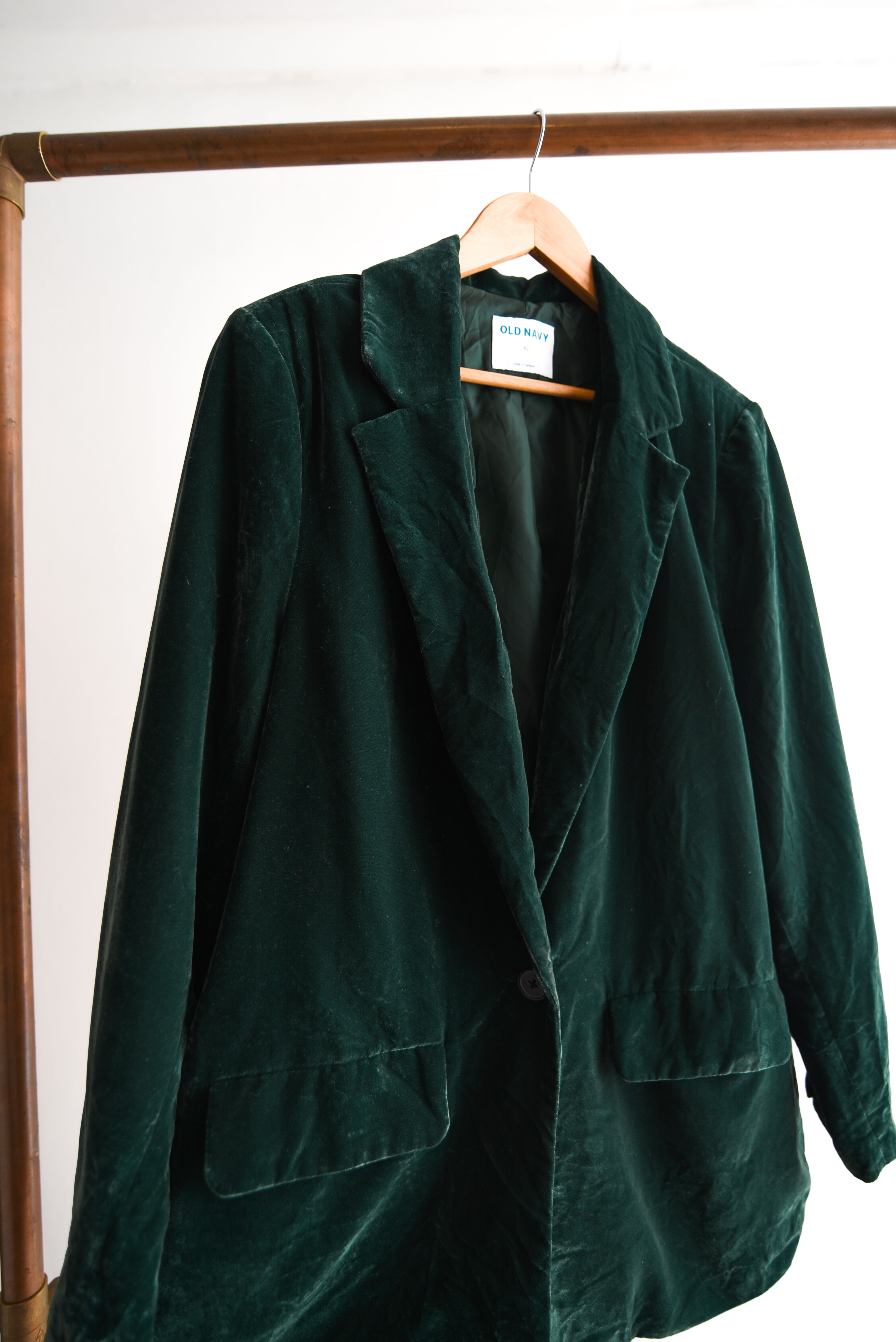 Blazer verde terciopelo