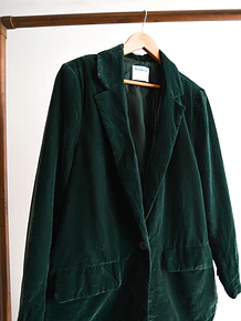 Blazer verde terciopelo