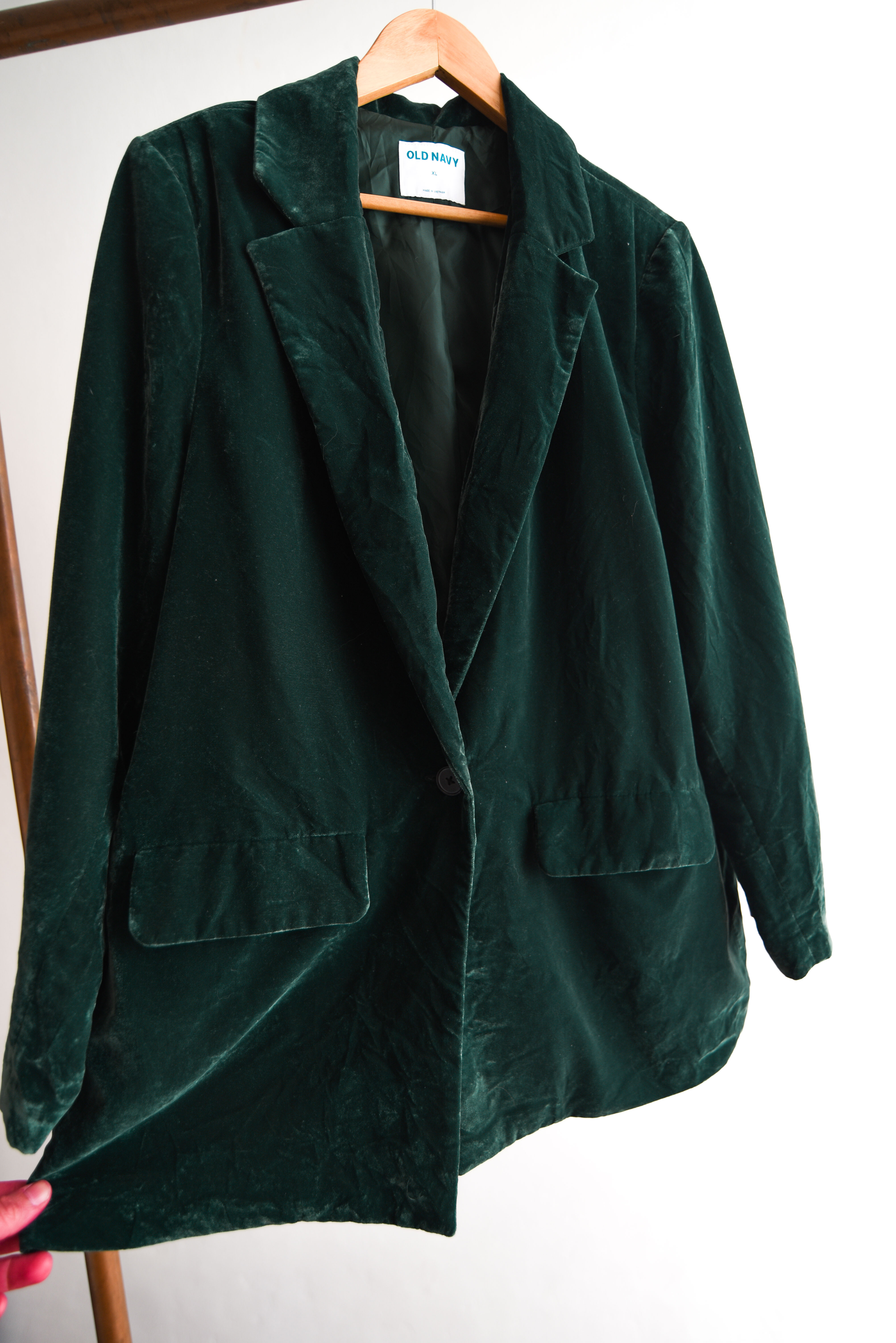 Blazer verde terciopelo